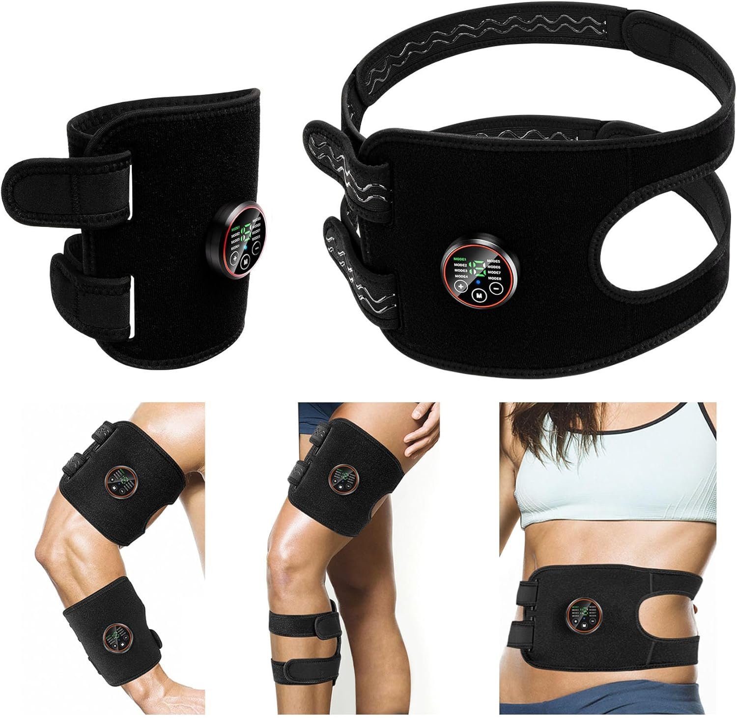 ABS Stimulator Muscle Toner Flex Fitness Belt for Arm Foot and Waist FDA Cleared AB Machine Abdominal Toning Ems AB Electro Stimulators Body Exercise Equipment Abdomen Home Office Workout - Image 2