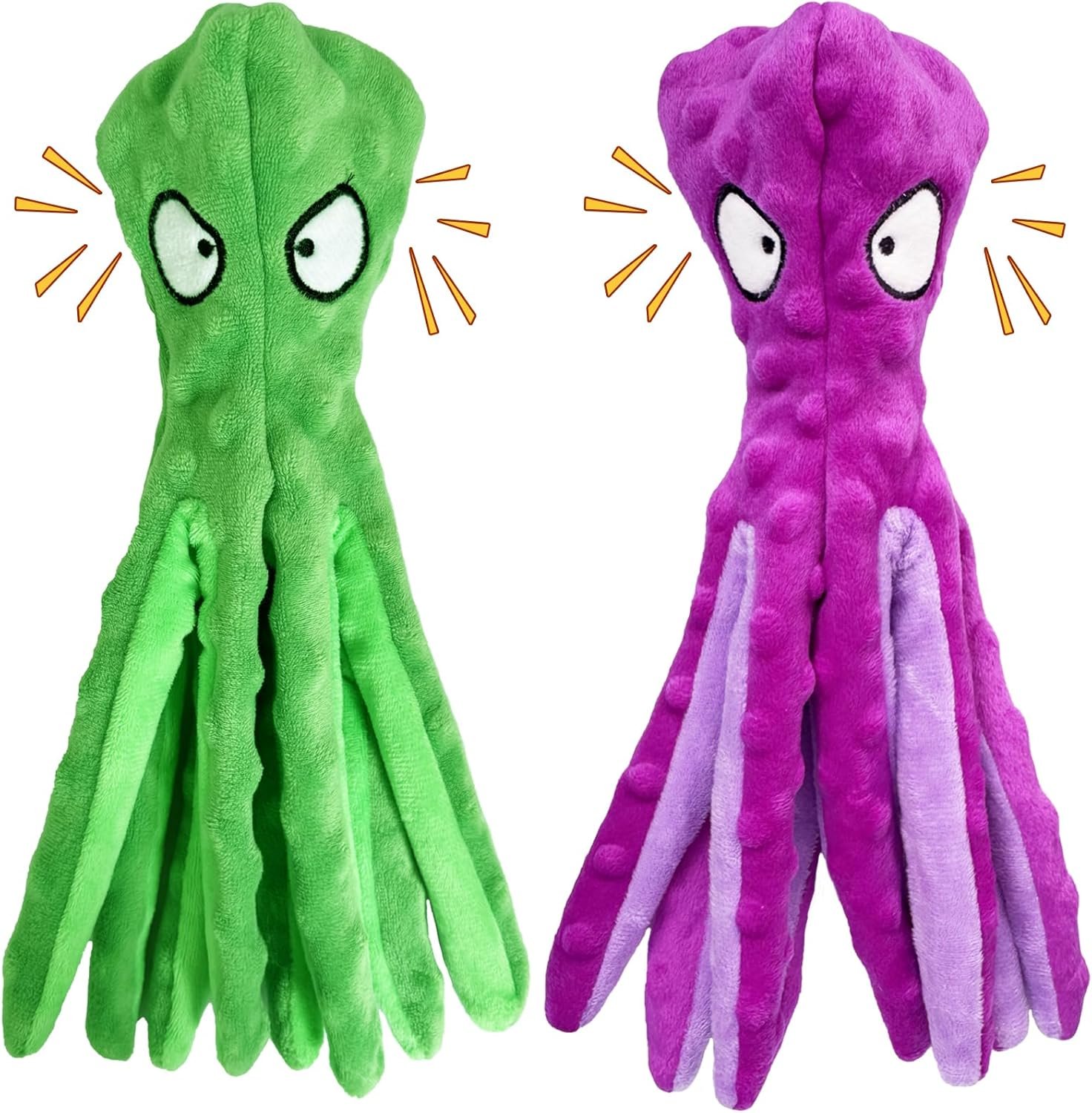 Octopus Dog Toy, Squeaky Dog Toys to Keep Them Busy, Dog Toys No Stuffing, Crinkle Dog Toys for Small Medium Large Dogs - Image 2