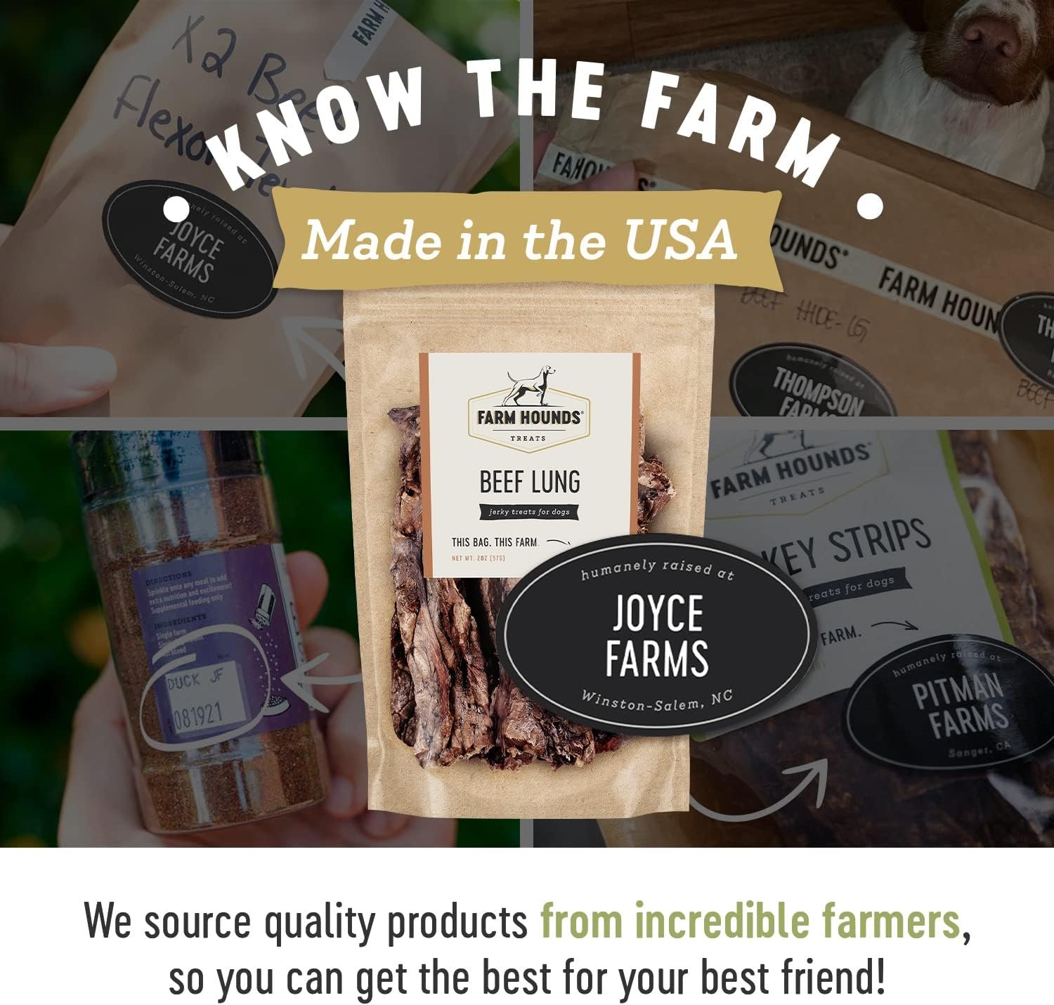 Farm Hounds - Beef Lung - Premium Natural Beef Lung Jerky for Dogs - Made from 100% Humanely Raised Cattle - Organ Treat - Great for Training & Treats - No Added Fillers - Made in USA - 2 oz - 1 Pack - Image 6