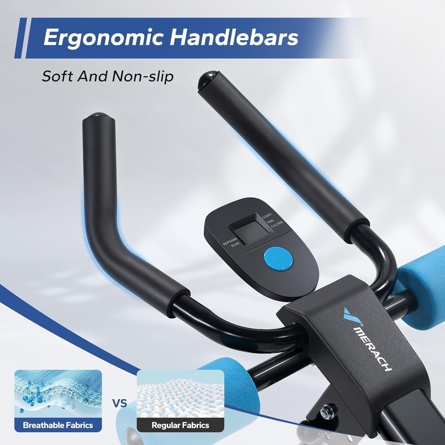 MERACH Ab Machine, Ab Workout Equipment, Adjustable Ab Trainer Machine for Abs Workout at Home Gym, Foldable, Knee Protection, Abdominal Trainer for Stomach Workout - Image 4