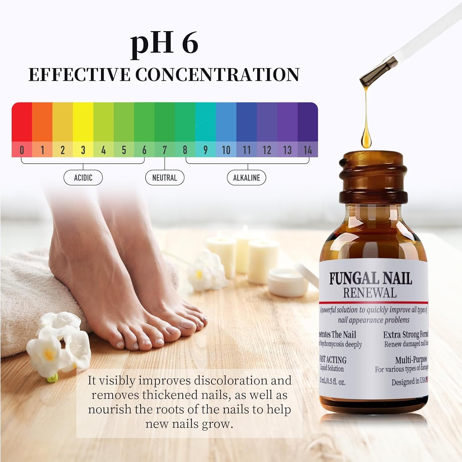 Extra Strength Toenail Fungus Treatment For Toenail Or Fingernail, Fast Acting Nail Repair Liquid for Damaged & Discoloration Nail with Nail File-d8 - Image 6