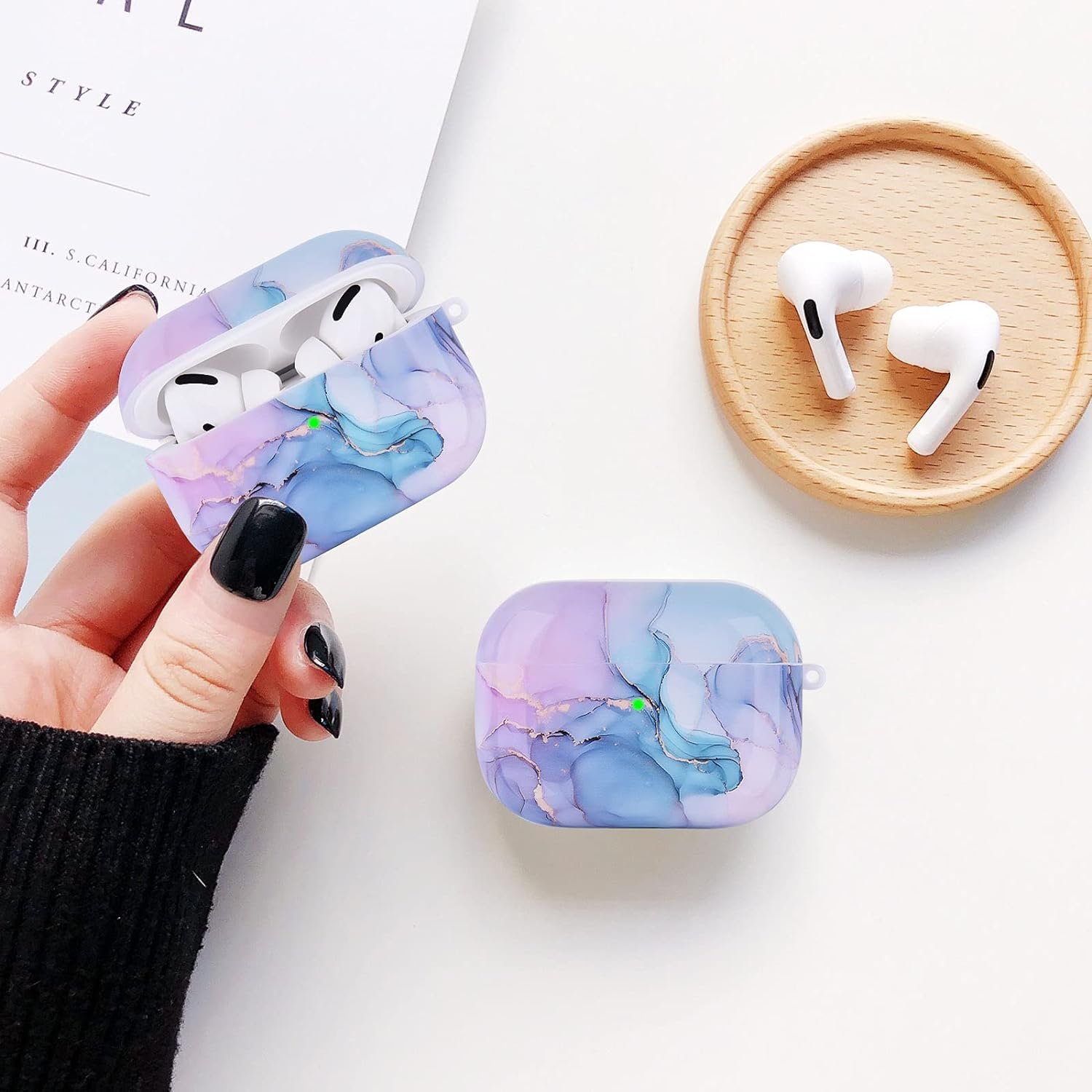 OLEBAND Case Compatible for Airpods Pro 2 Case 2022 with Cute Pattern,Hard Protective Cover for Apple Air pod Pro 2nd Generation Case,Fit for iPods pro 2 case for Women and Girls - Image 6