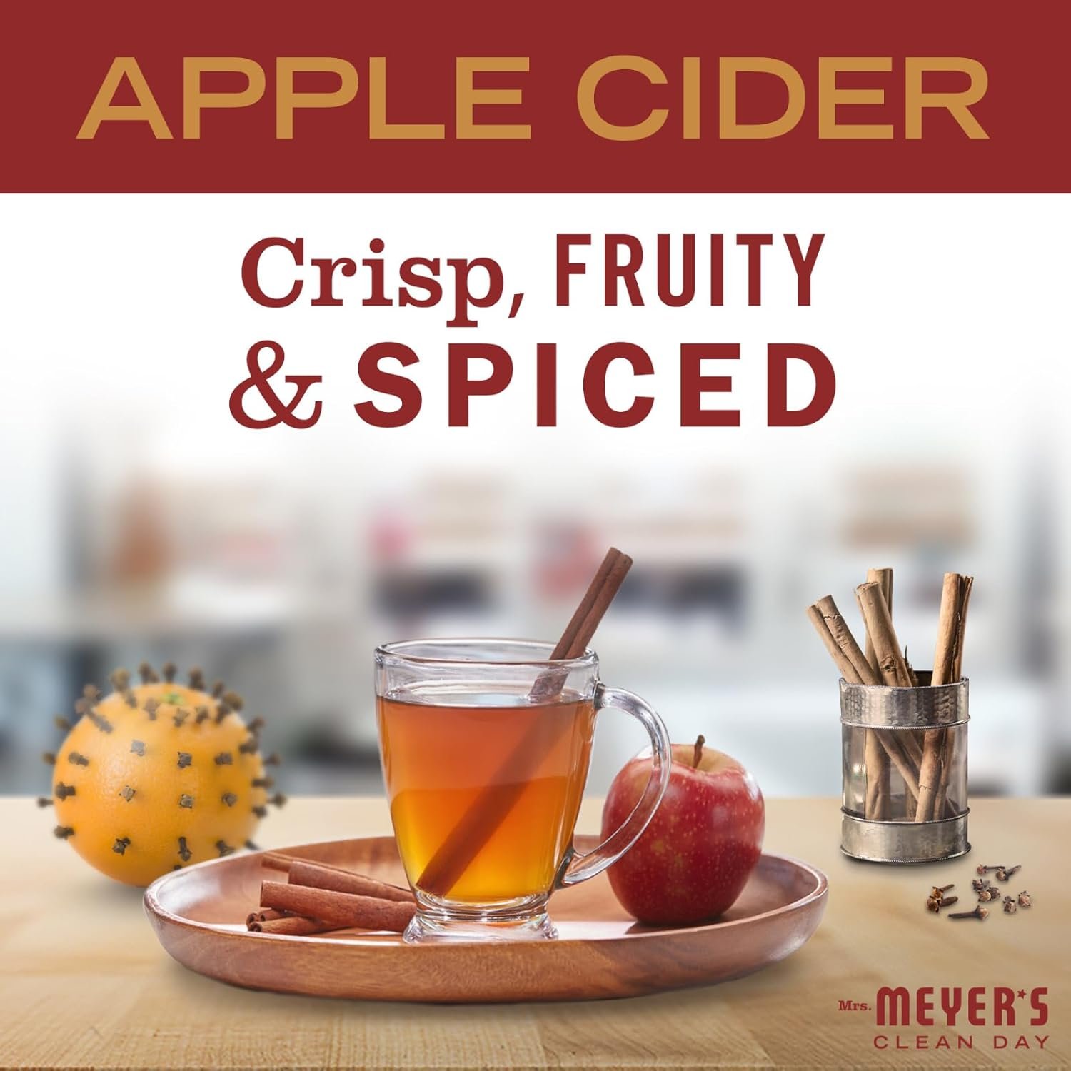 MRS. MEYER'S CLEAN DAY Multi-Surface Cleaner 3 Pack Variety 16 OZ Each, 1 CT (Acorn Spice + Apple Cider + Fall Leaves) - Image 7