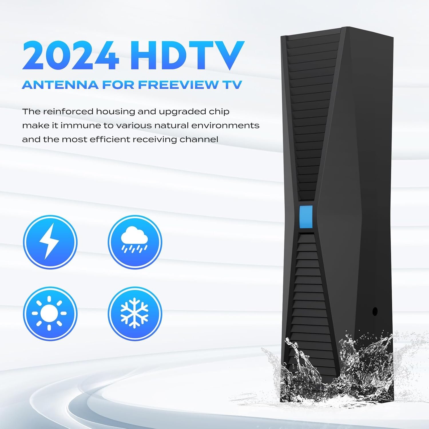 Tv Antenna, Tv Antenna for Smart TV Indoor, HD TV Antenna Indoor for Local Channels, TV Indoor/Outdoor, Television Antenna Perfect 1k Miles Long Range Reception for 4k 1080p.… - Image 3