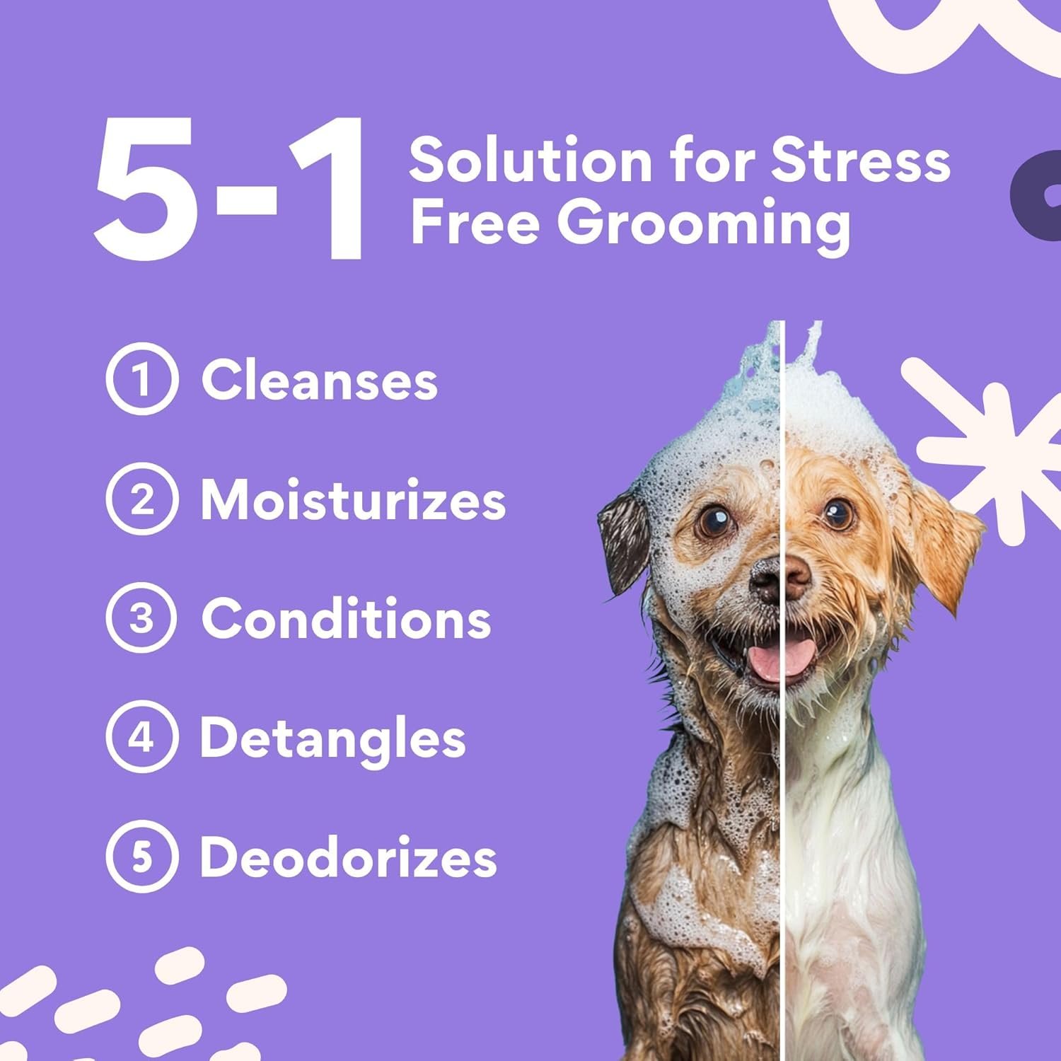 Dog Shampoo Sheets and BuddyGlove, 2X Washes Than Liquid, Water Activated Puppy Shampoo & Dog Bath Supplies (Washies Dog Shampoo Sheets (Lavender 30ct)) - Image 5