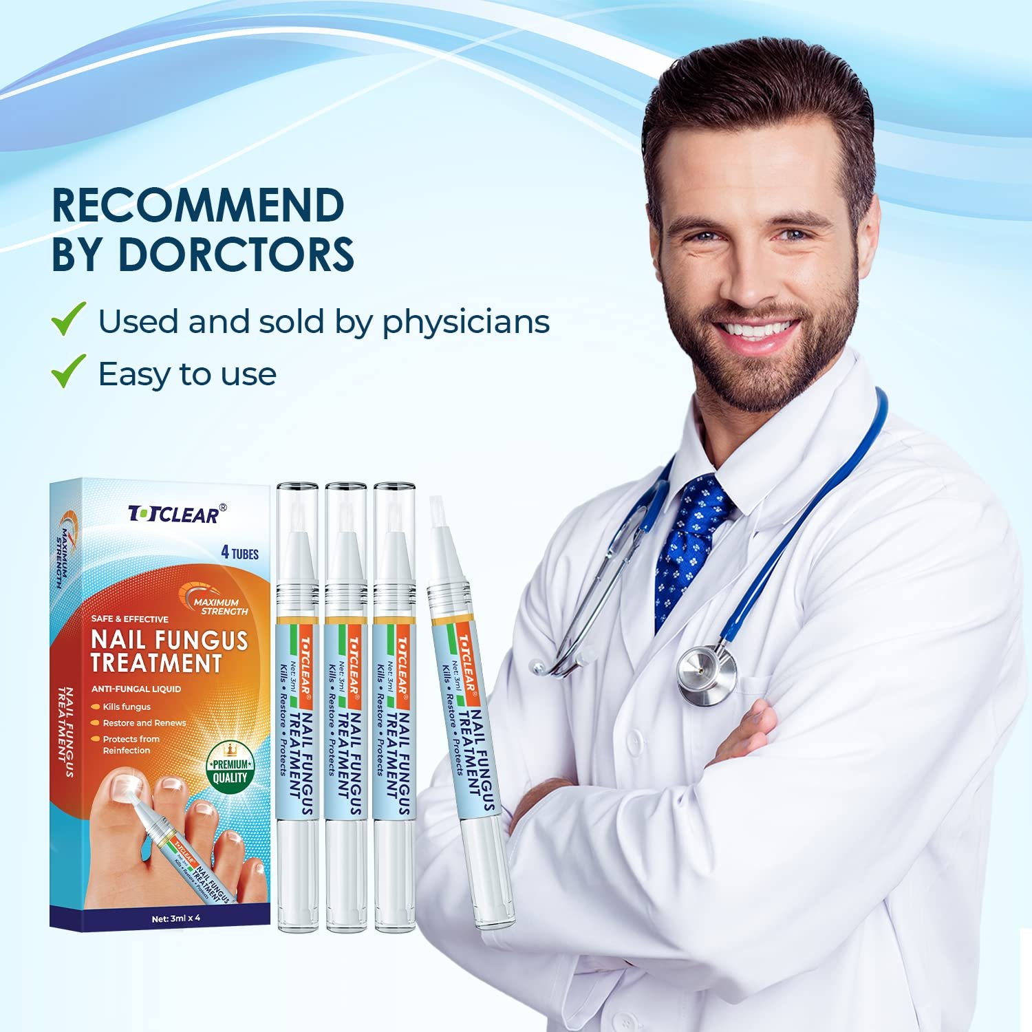 Nail Repair Pens for Toenail and Fingernail, Toenail Fungus Treatment, Nail Fungus Treatment For Toenail, Nail Repair, Fungus Nail Treatment, Toe Nail Fungus Treatment Extra Strength - 4 PENS - Image 8