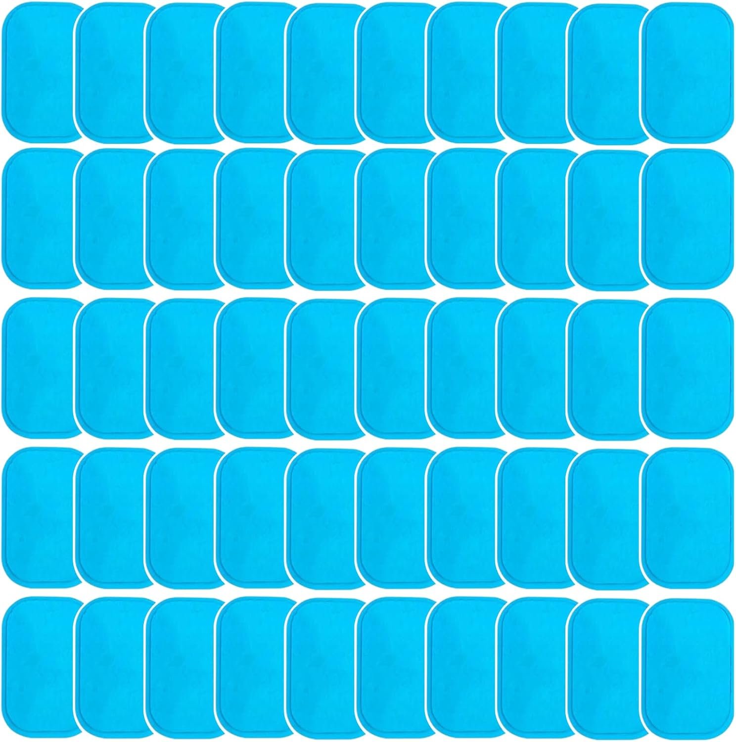 KASBEE ABS Gel Pads, 50PCS Muscle Stimulator Pads Replacement for Ultimate Muscle EMS Toner Abdominal Belt Belly Thigh Flab Arm Leg Waist Workout Trainer Machine - Image 2