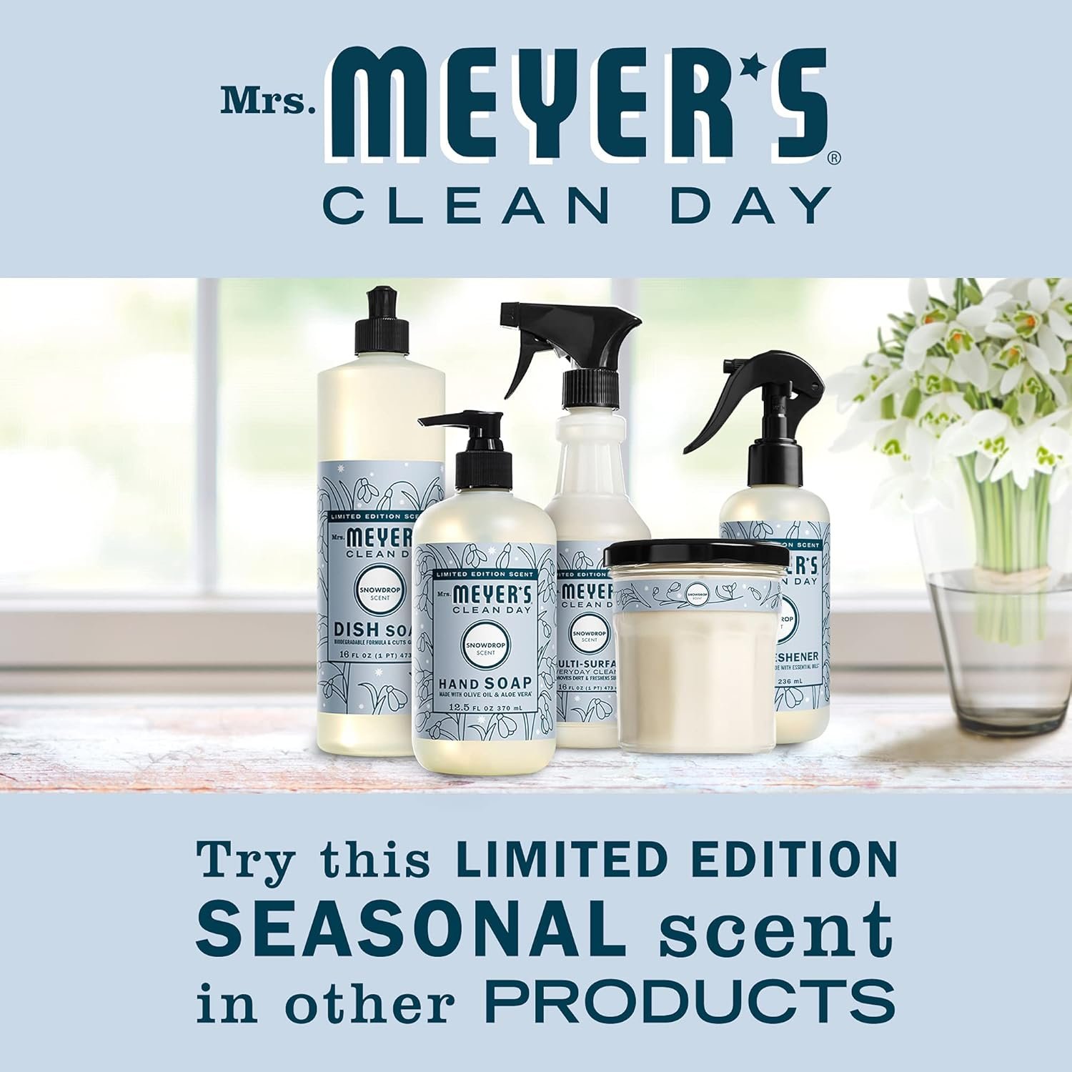 MRS. MEYER'S CLEAN DAY Multi-Surface Cleaner, Snow Drop, 16 OZ - Image 7