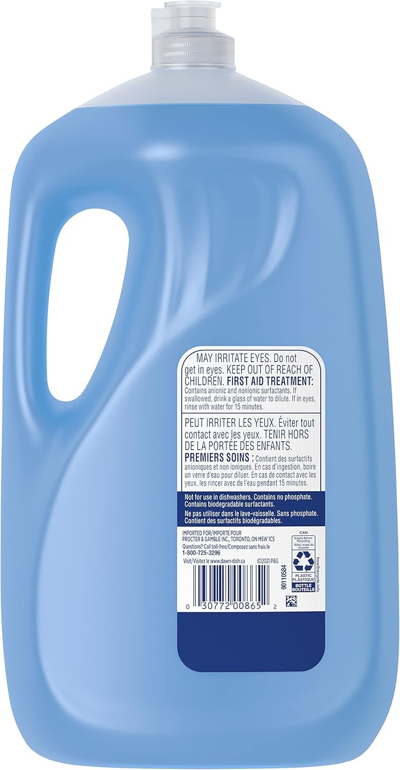 Dawn Ultra Dish Soap Refill, Dishwashing Liquid, Original Scent, 2.64 L - Image 3