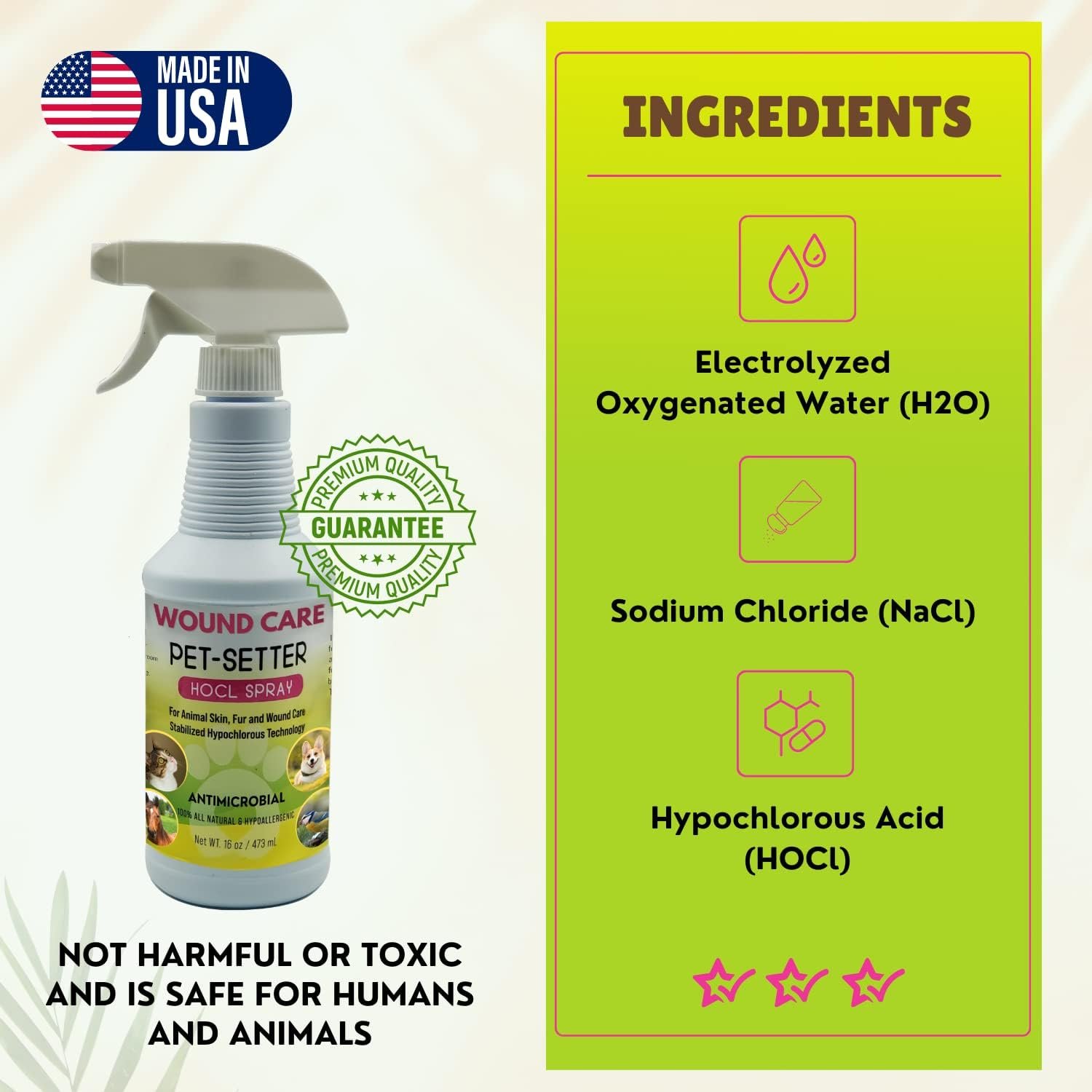 Animal Wound and Skin Care Spray for all Pets Dog and Cat Cleanser Will Soothe Skin Irritations Treat Cuts Provide Itch Relief Eliminate Pet Odor Even Bad Breath Made in USA 16 Oz - Image 8