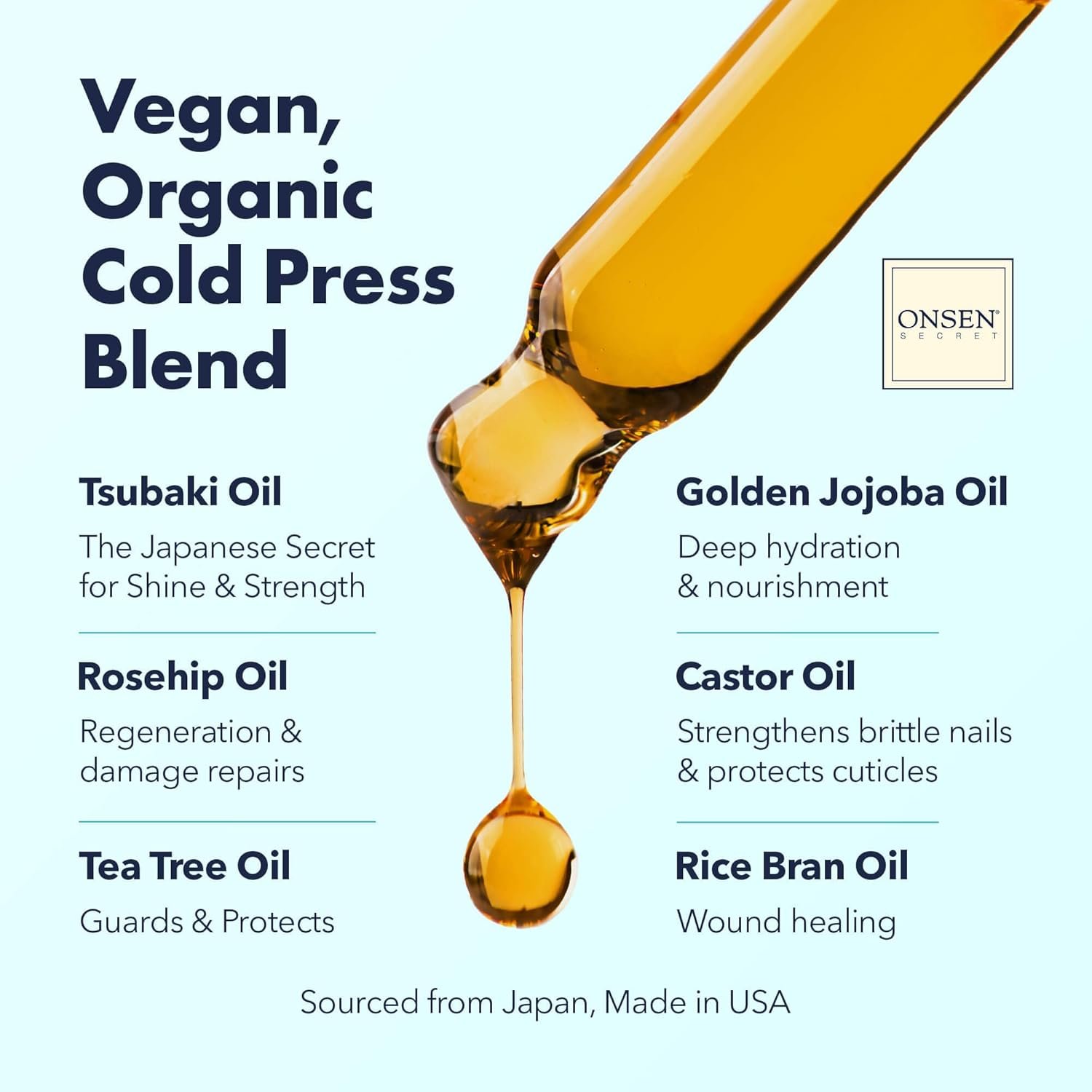 Organic Cuticle Oil for Nails - USA Made - Japanese Treatment for Damaged Nails - Natural Nail Oil Cuticle Repair - Visible Results For Perfect Nails - Nail Strengthener and Growth Reboot Oil 30ml - Image 6