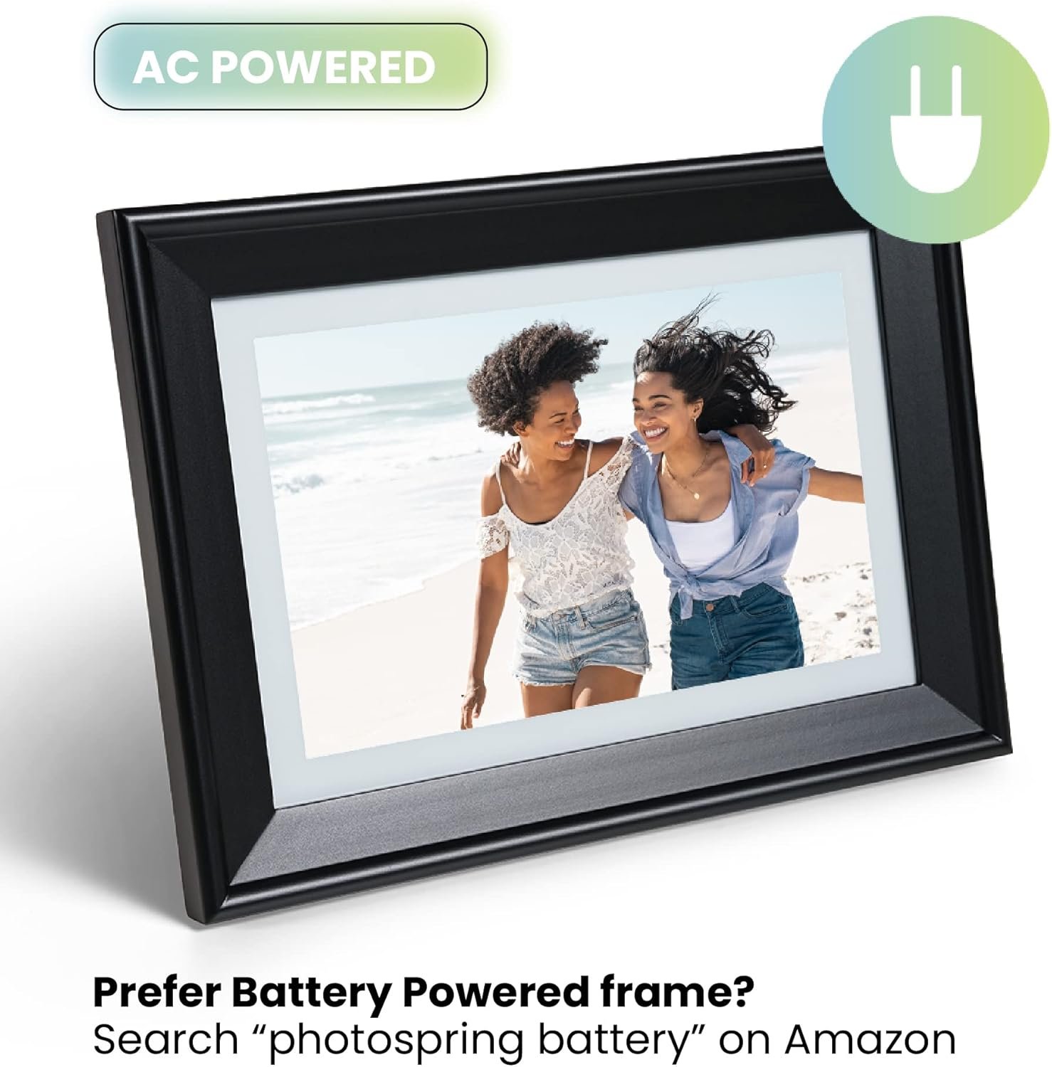 PhotoSpringㅤ 10 inch WiFi Digital Picture Frame | Send Photos by Email, Web or Our Free App | Electronic Picture Frame with Touchscreen & 32GB Internal Memory | Easy Setup | Play Videos up to 5 min - Image 8