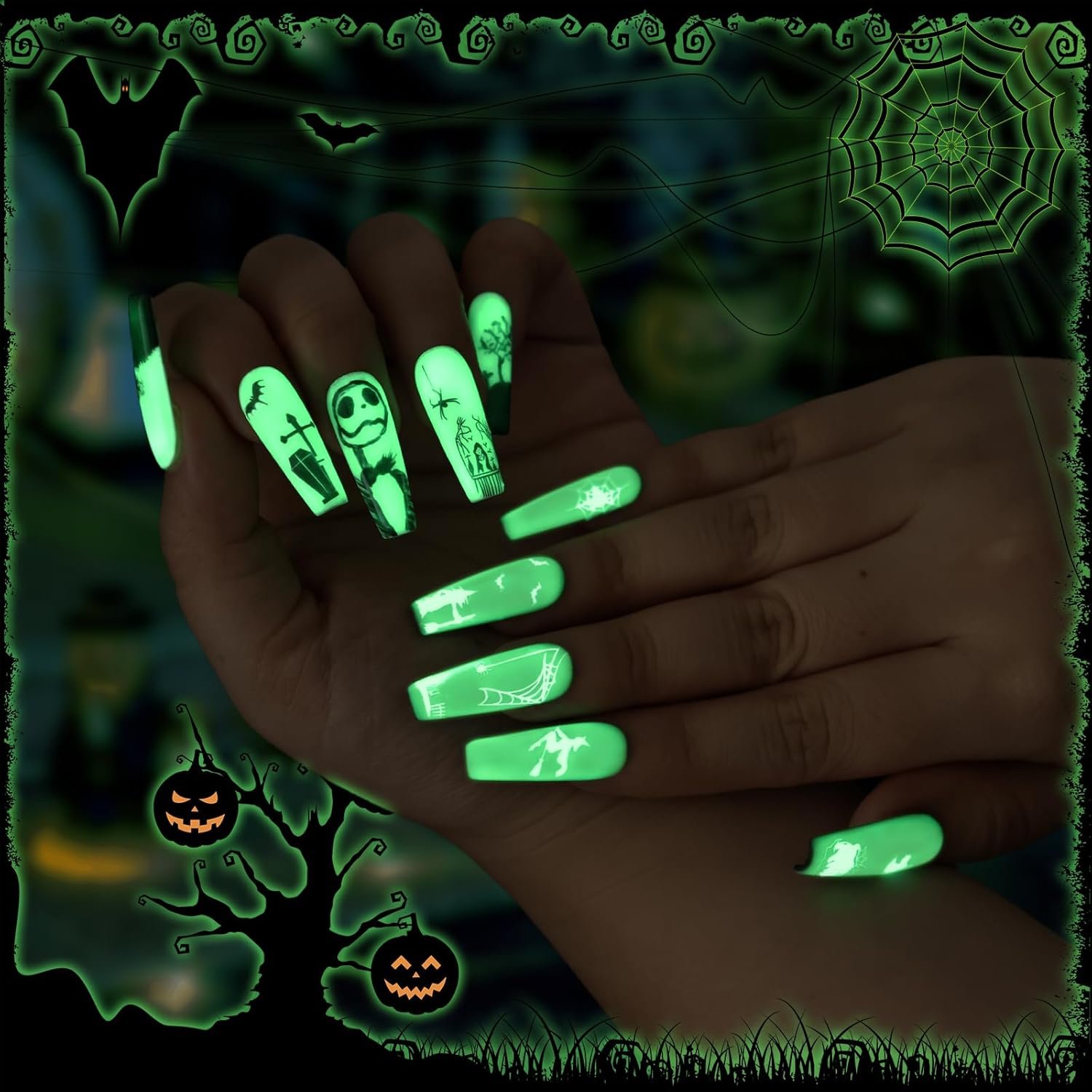 Glow In The Dark Gel, Glow Nail Gel Top Coat, Long-lasting Luminous Nail Gel Top Coat for Nail Art, Transparent Top Coat, UV LED Needed Perfect with Any Colors Salon Pro DIY Home - Image 5