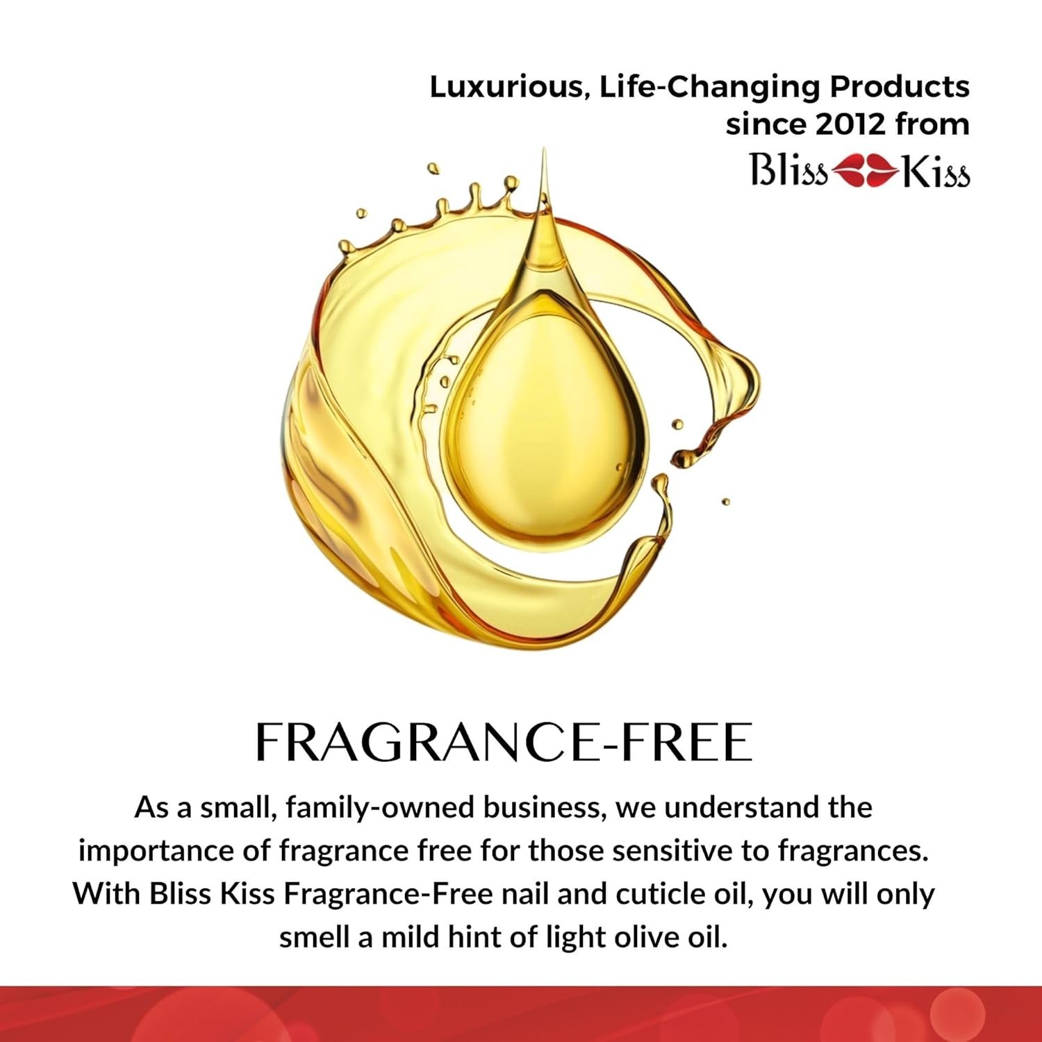 Bliss Kiss | Fragrance Free | Nail Oil Cuticle Dropper w/Vitamin E & Jojoba⏤Nail Strengthener Nail Growth Oil and Serum for Brittle Peeling Breaking Thin Nails | 0.5oz | - Image 7