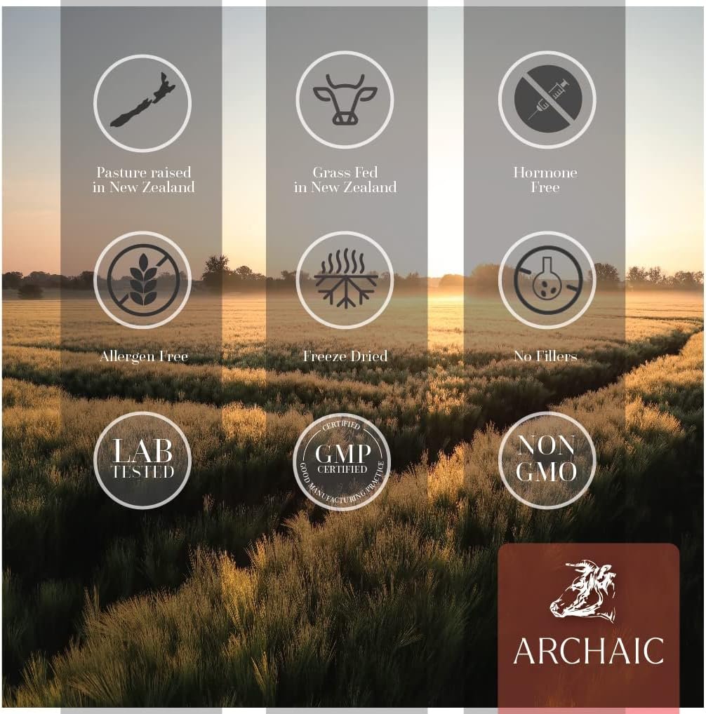 ARCHAIC Grass Fed Beef Liver Capsules - 180 Capsules, Non-GMO Liver Vitamin & Organ Supplement, Supports Energy, Cleansing, Digestion, Immunity - Premium Quality, Freeze Dried Beef Organ Supplement - Image 5