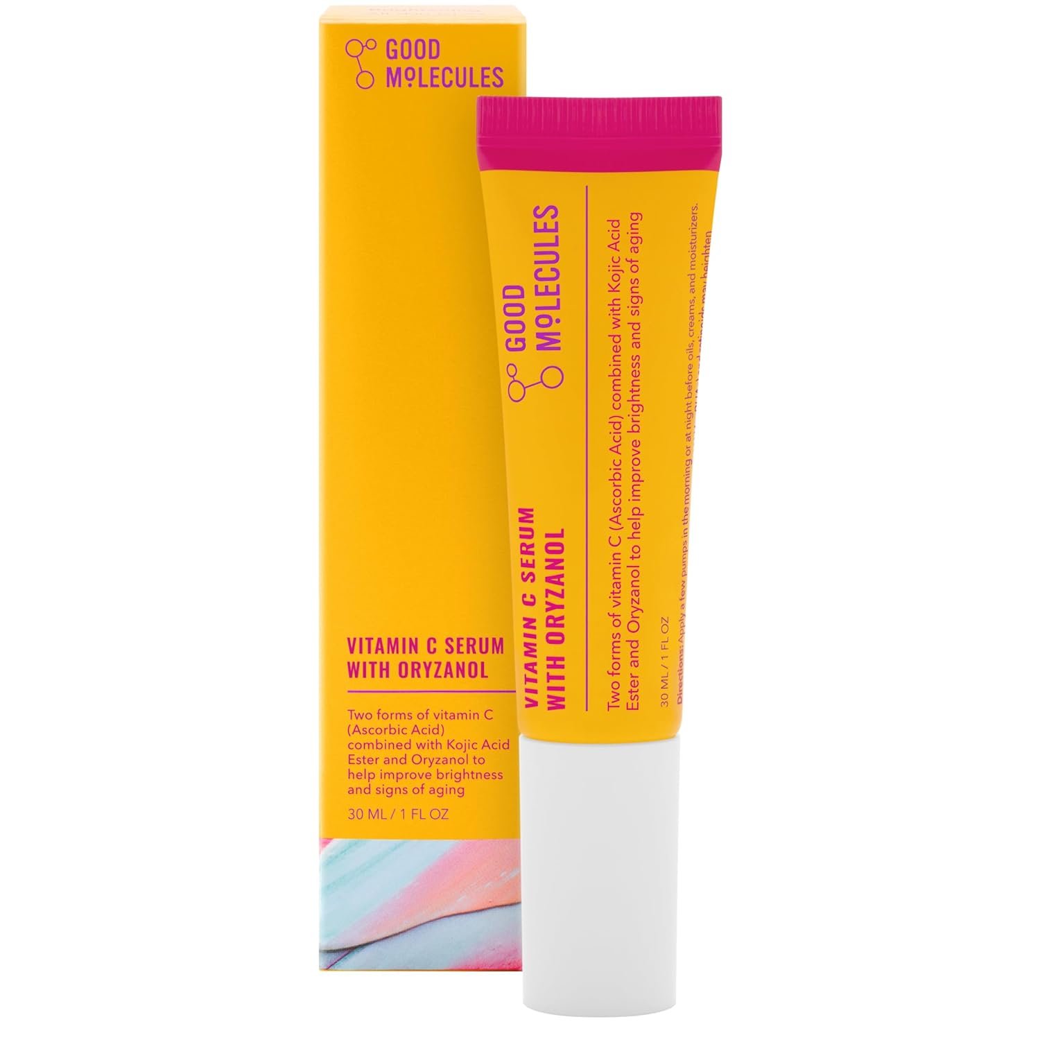 Good Molecules Vitamin C Serum with Oryzanol - Facial Serum for Firm, Youthful Skin Tone - Collagen Production, Anti-Aging, and Skin Repair - Image 2