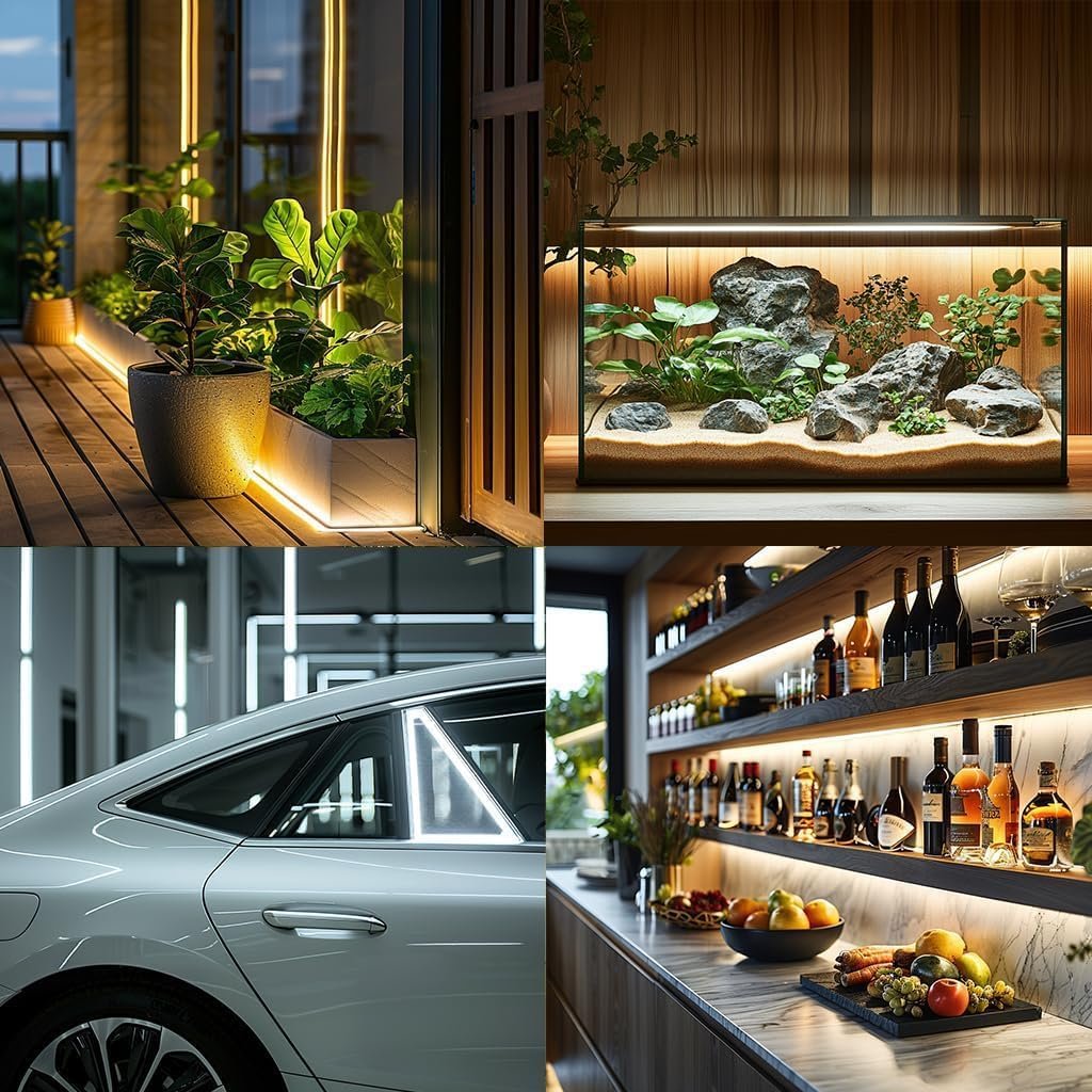 Led Strip Lights 5V USB LED Lighting COB LED Strip Light White Flexible Not Dimmable led Lights for Display Cabinet,Home DIY Lighting Room Decor led tv Lights (3.28FT/6500K) - Image 5