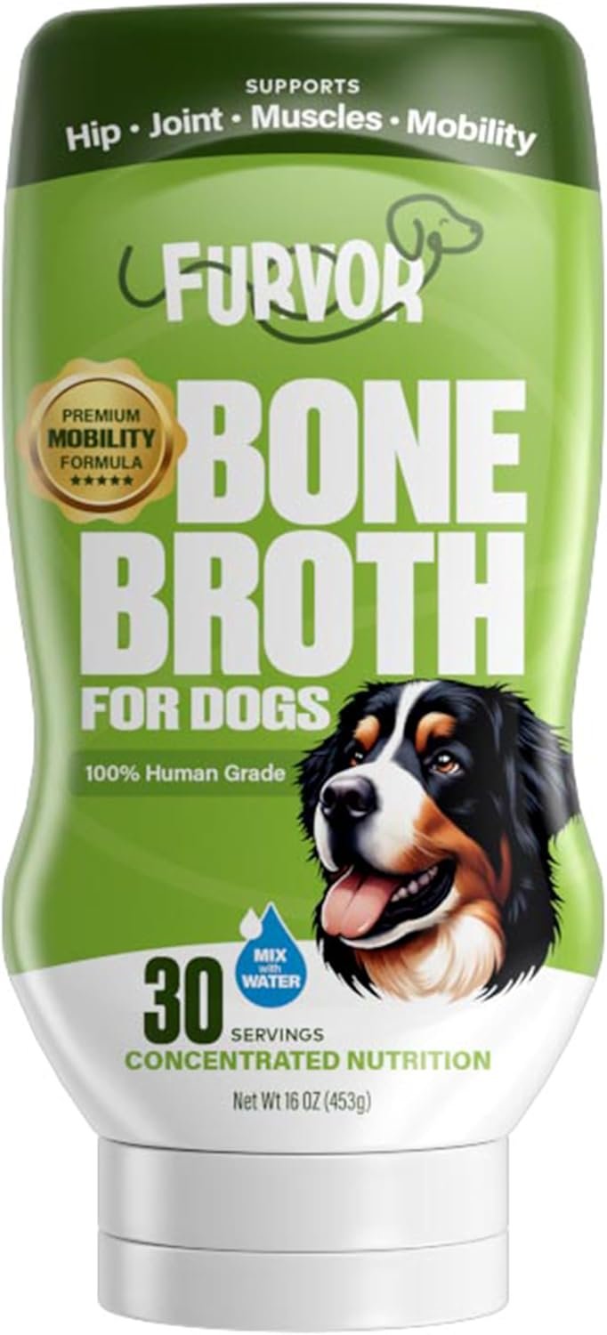 Mobility Support Beef Bone Broth for Dogs | Hip & Joint Support for Dogs | Glucosamine & Amino Acid Boosted | Human Grade Ingredients | Just add Water | Made in USA, 16 oz - Image 2