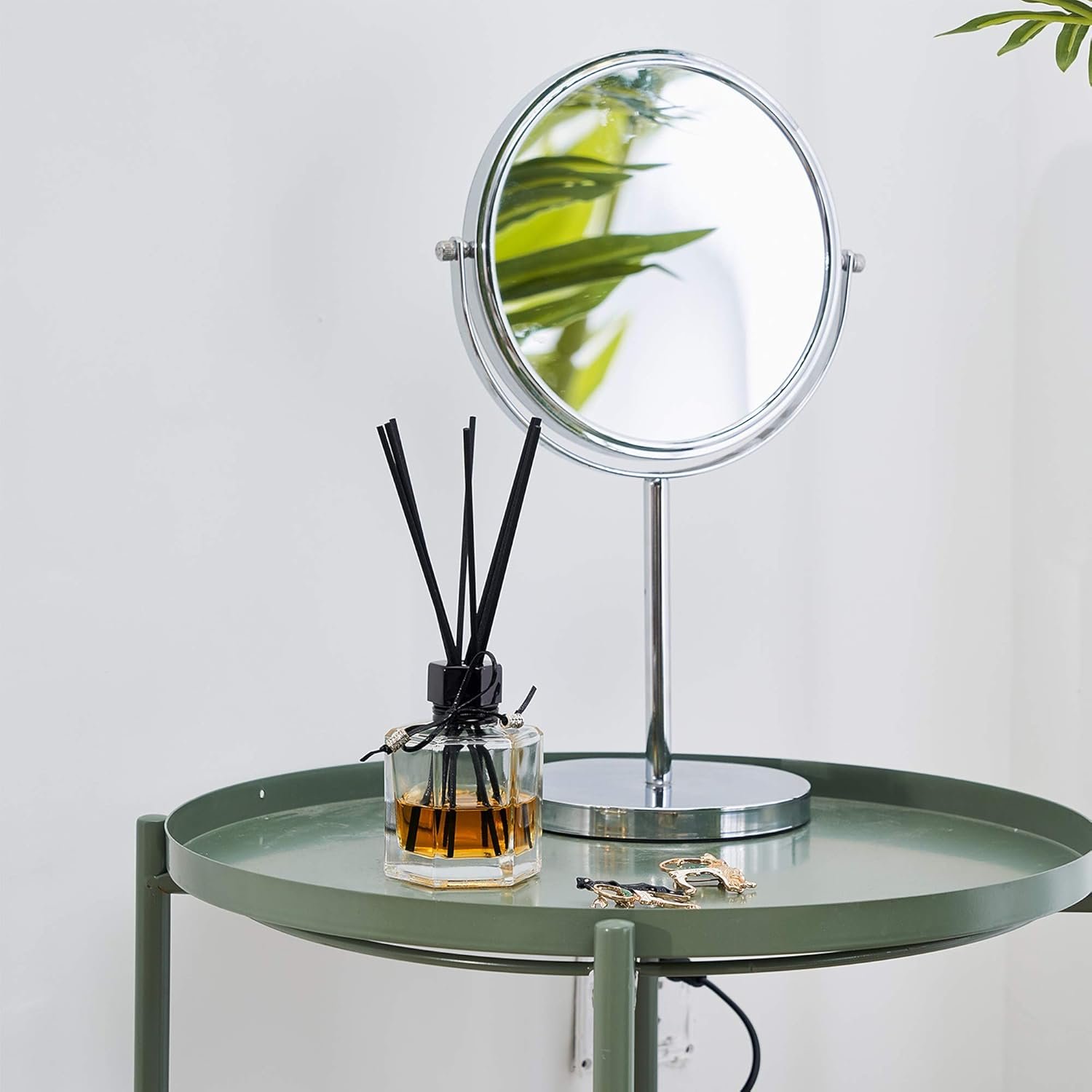 Whole HOUSEWARES | Diffuser with Sticks Set of 3 4oz | Empty Refillable Glass Aromatherapy Diffuser Bottles with Leather Cord and 24pcs Black Fiber Sticks | Reed Diffuser Bottle for Essential Oils - Image 5