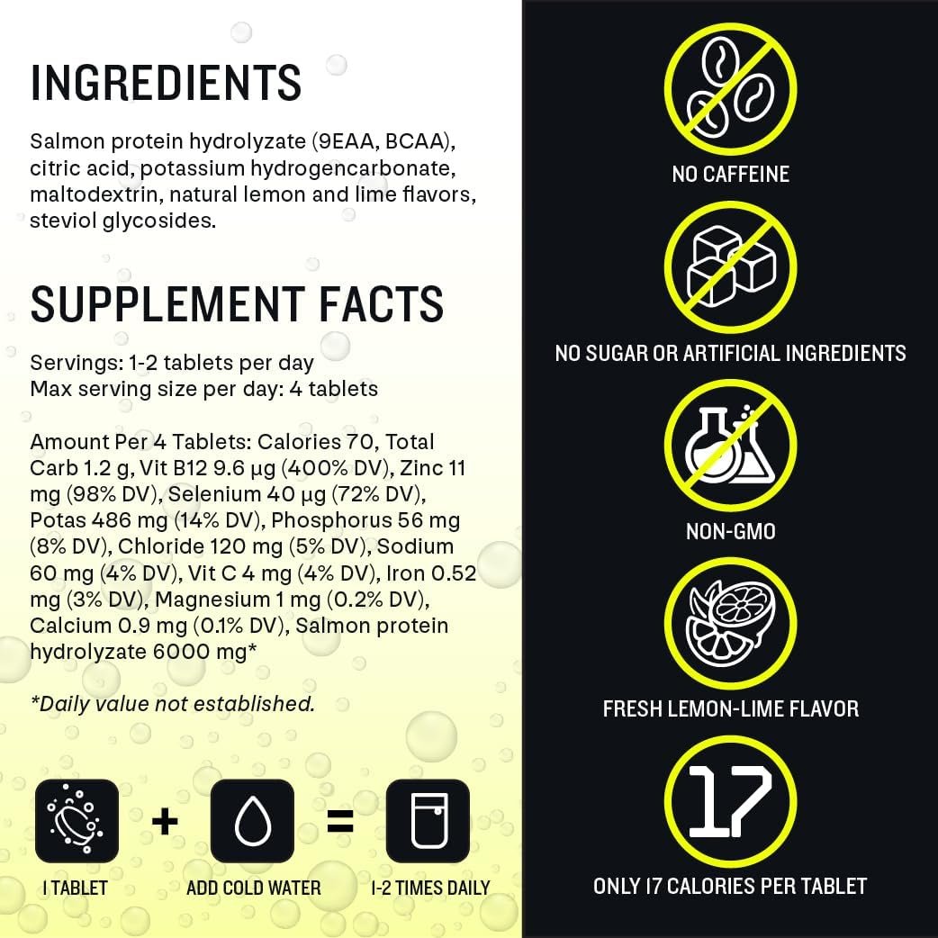 UNBROKEN Amino Energy Tablets with All 9 EAA & BCAA Amino Acids in Free-Form, Amino Acids Supplement for Faster Recovery & Less Muscle Soreness, Post & Preworkout for Men & Women,10 Serv. Lemon/Lime. - Image 7