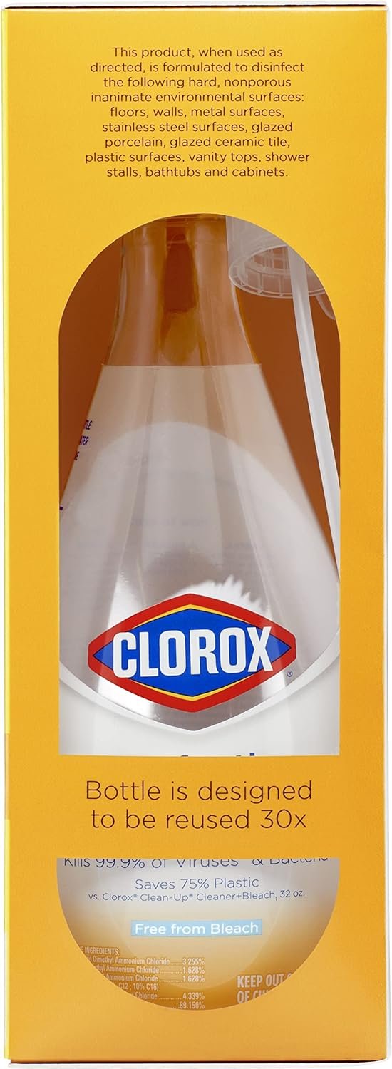 Clorox Disinfecting Multi-Purpose Cleaner Starter Kit with One Reusable Spray Bottle with 2 Refill Cartridges (Pack of 2) - Image 15