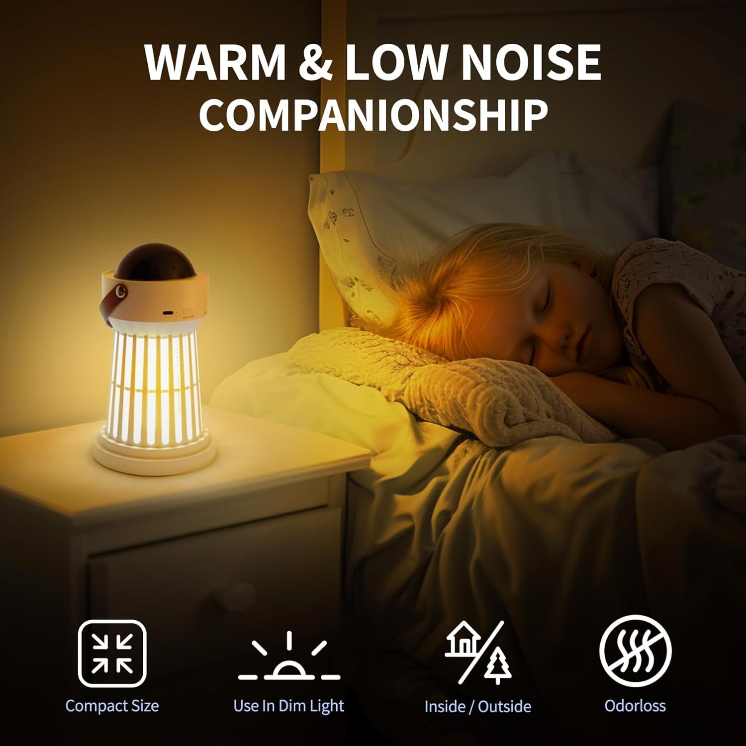 Bug Zapper Outdoor, Mosquito Zapper with LED Light, 2 in 1 Odorless and Physical Mosquito Killer, 4000V Electric Fly Zapper for Outside, Patio, Backyard, Garden - Image 6