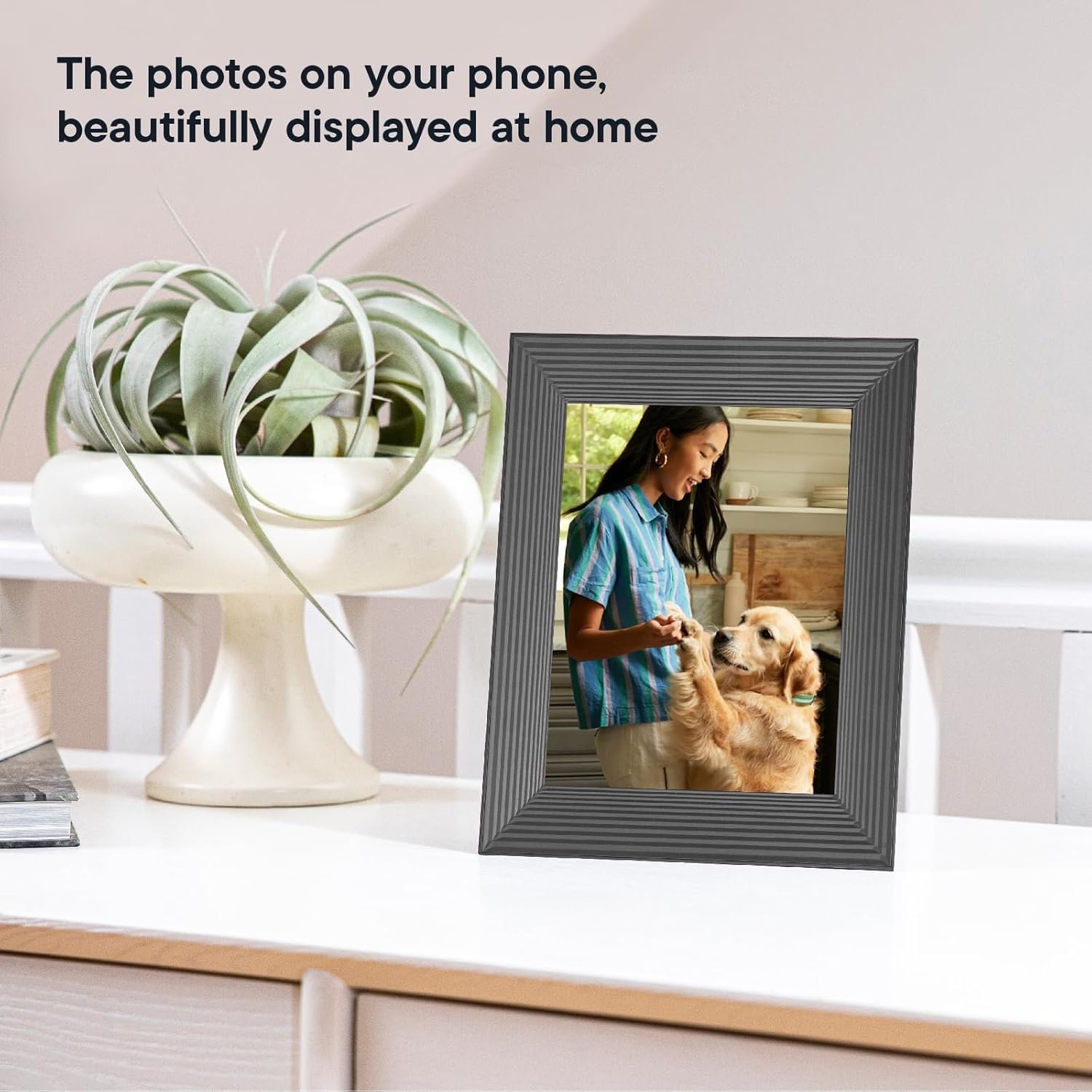 Aura Mason WiFi Digital Picture Frame | Wirecutter's Best Digital Frame for Gifting | Send Photos from Your Phone | Quick, Easy Setup in Aura App | Free Unlimited Storage | Black - Image 7