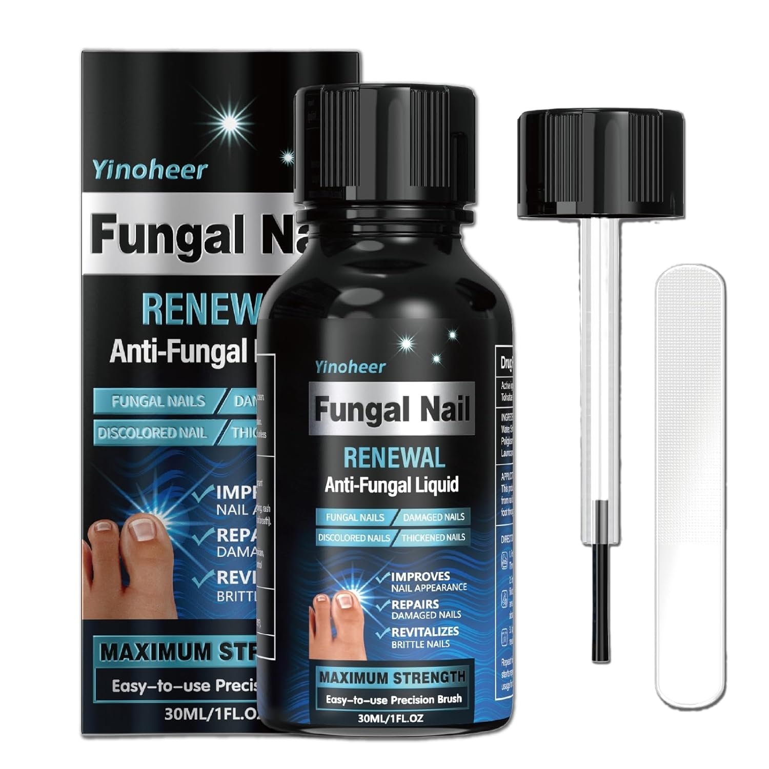 Toenail Fungus Treatment, Nail Fungus Treatment for Toenail, Nail Repair Solution, Fingernails Renewal Liquid For Damaged & Discoloration Nail, Nail Fungus Treatment, Safely and Gently - 30ML (1 FLOZ) - Image 2