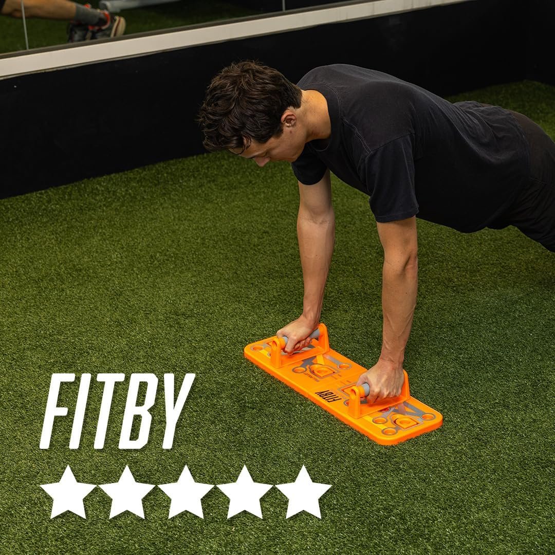 Push Up Board for Men and Women- Multifunctional Workout Equipment- Foldable Push Up Bar- Fitness Gym Equipment- Portable Board for Home Exercise and Workout- Push Up Board by Fitby - Image 9
