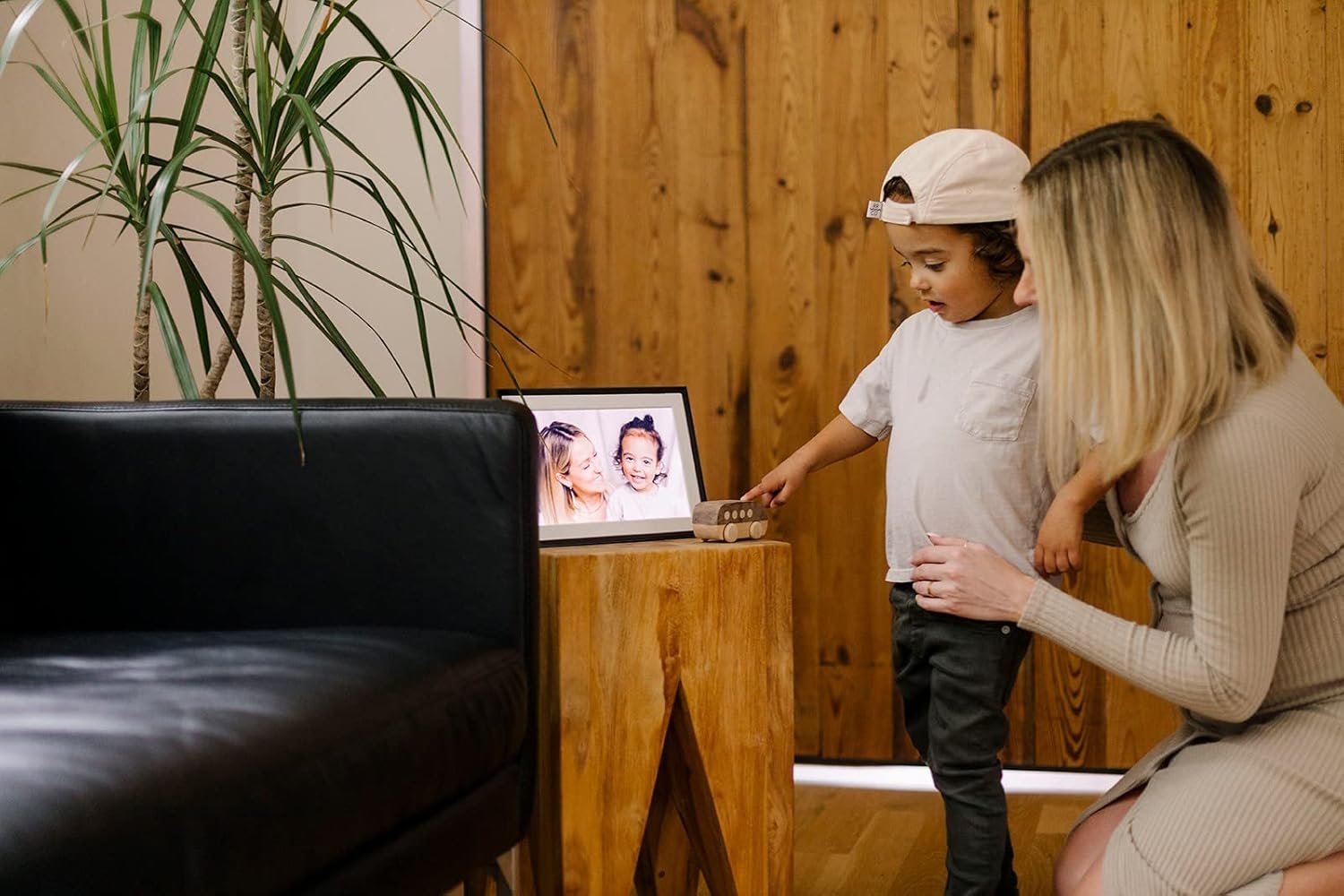 Aura Carver 10.1" WiFi Digital Picture Frame | The Best Digital Frame for Gifting | Send Photos from Your Phone | Quick, Easy Setup in Aura App | Free Unlimited Storage | (Gravel with White Mat) - Image 5