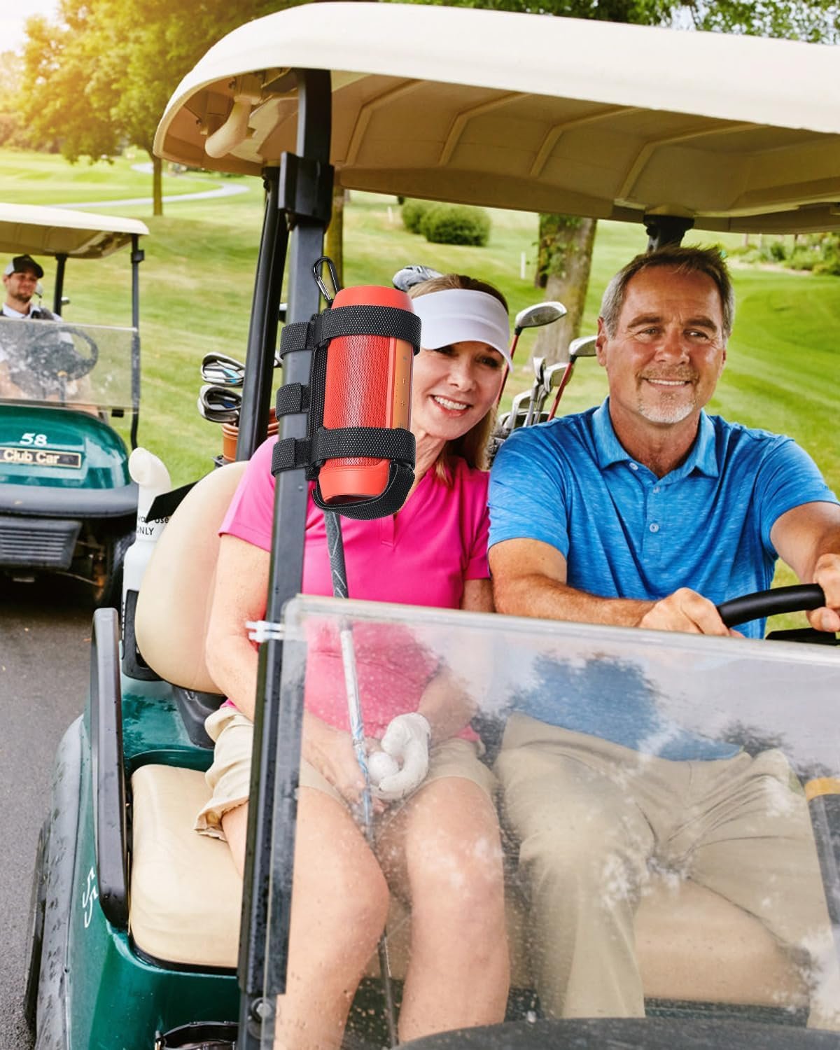 GOFORWILD Portable Speaker Mount, Waterproof Speaker Strap for Bluetooth Wireless Speakers, Compatible with Golf Cart Railing/Bike/Moto/Boat/ATV,Black - Image 3