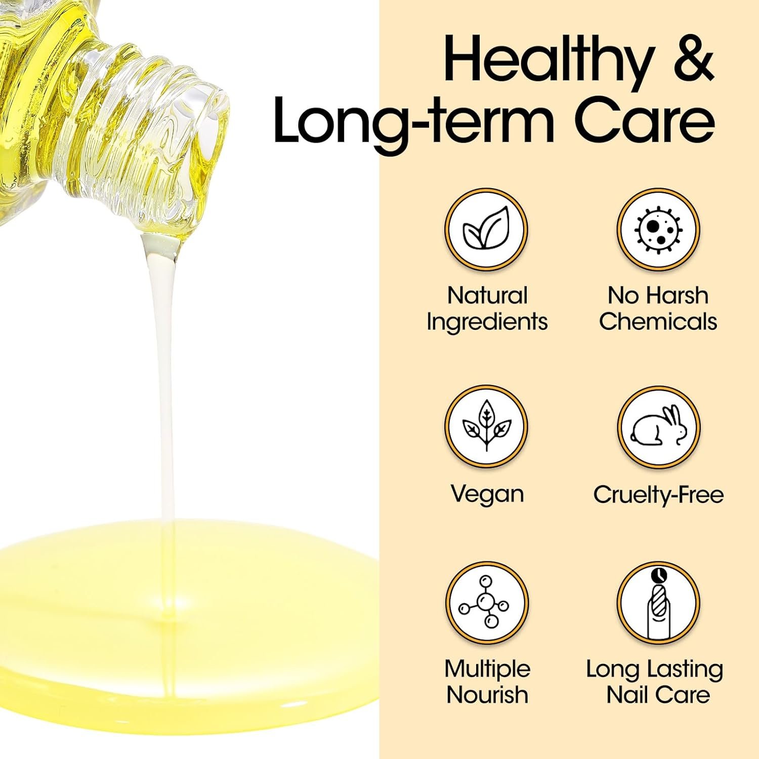 Gellen Cuticle Oil & Softener for Nails, 2 Pcs 18ml Cuticle Remover & Strengthener, Nail Cuticle Protector, 2 in 1 Nail Care Kit for Cuticle Removing & Repairng Manicure Essentials for Gel Nail Polish - Image 6