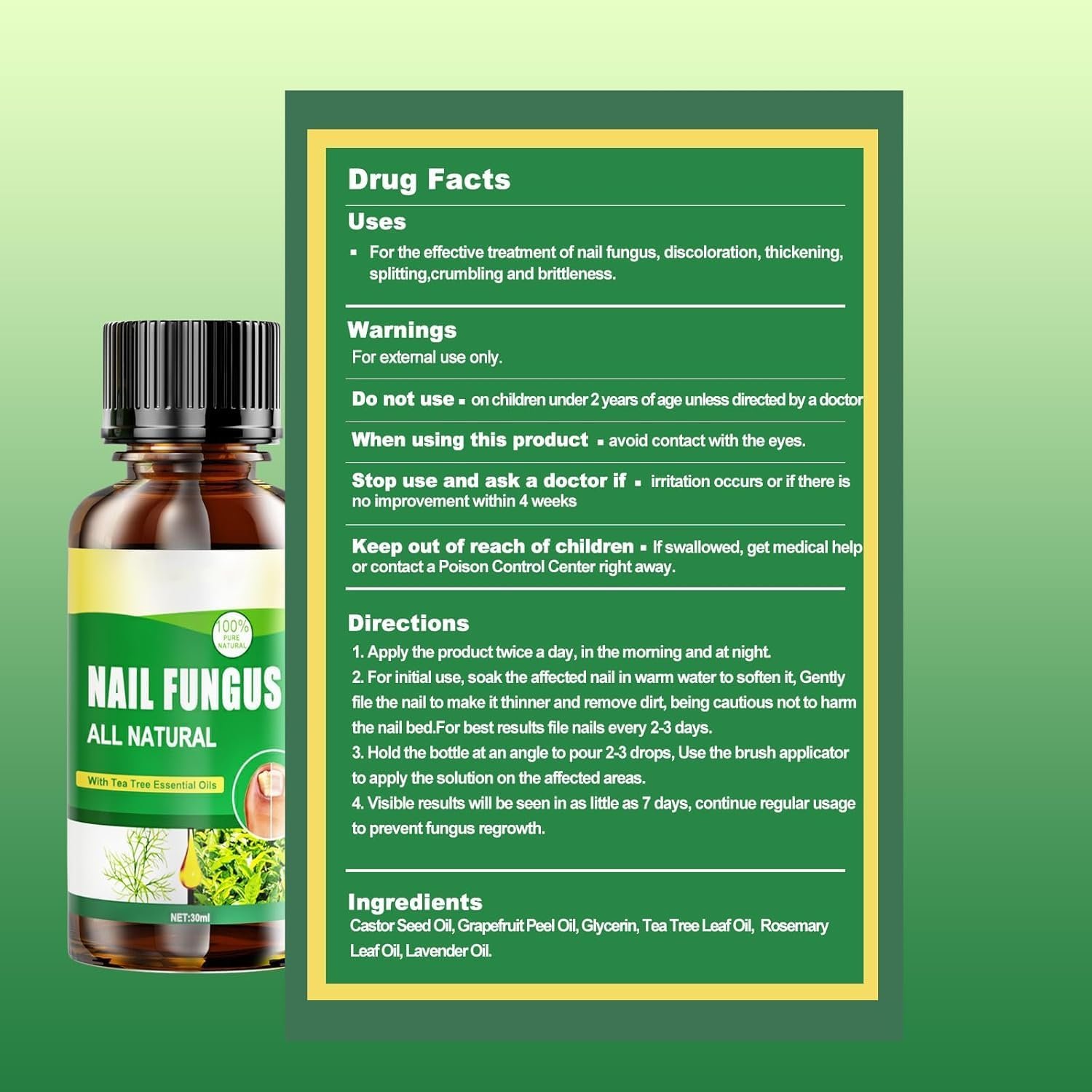 Toenail Fungus Treatment Extra Strength, Nail Fungus Treatments for Toenail With Naturally And Safely, Toenail Fungus Treatment Extra Strength For Athletes Foot, Thick, Broken - Image 9