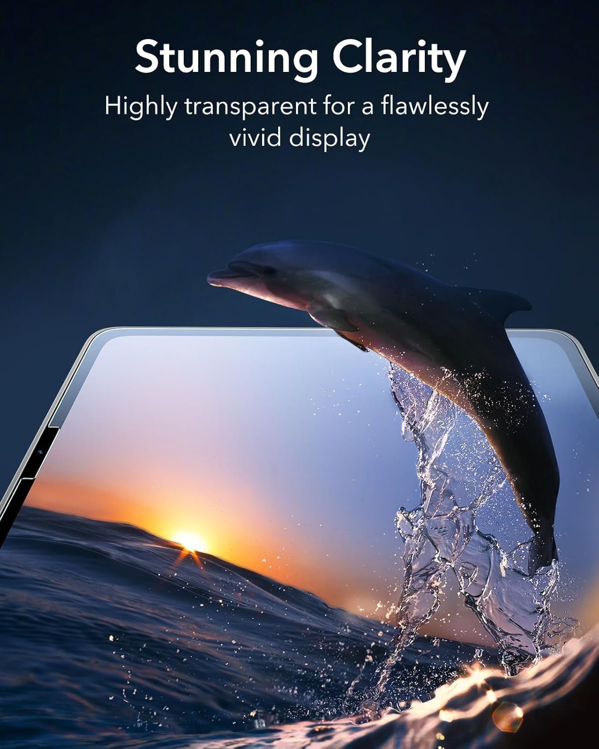 ESR 2 Pack Screen Protector for iPad Pro 13 Inch M4 2024, Tempered Glass Film with Easy Application Tray, Scratch Resistant, HD Clarity - Image 10