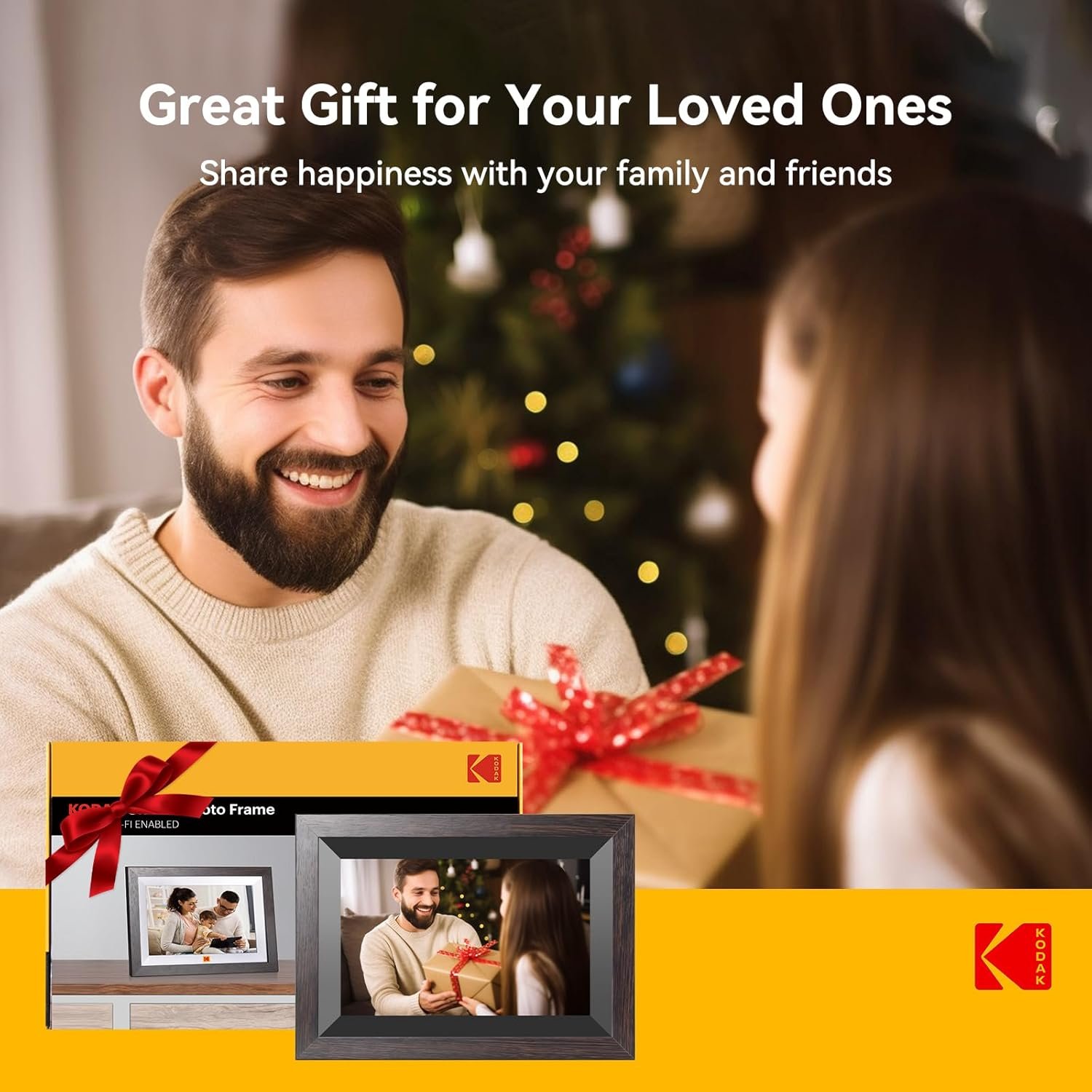 KODAK 10.1 Inch WiFi Digital Picture Frame with 32GB Storage, Electronic Smart Digital Photo Frame 1280x800 IPS Touch Screen, Auto-Rotate, Share Moments Instantly Gifts for Women Mothers Day Christmas - Image 9