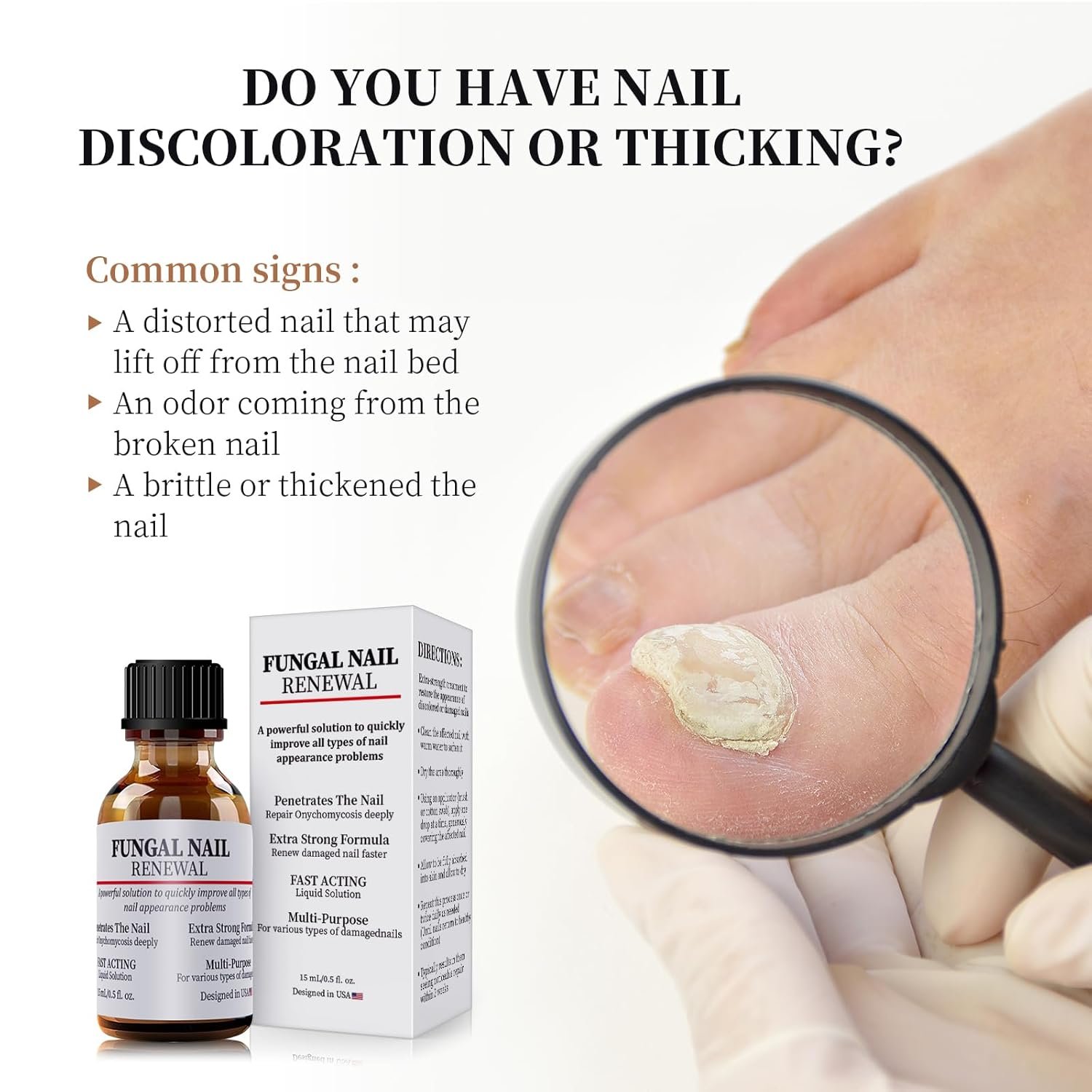 Extra Strength Toenail Fungus Treatment For Toenail Or Fingernail, Fast Acting Nail Repair Liquid for Damaged & Discoloration Nail with Nail File-d8 - Image 9