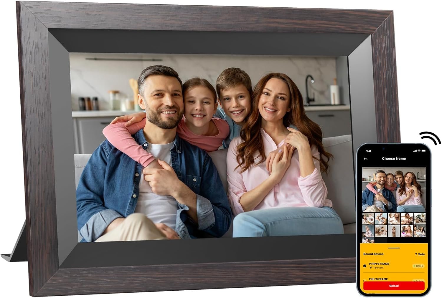 KODAK 10.1 Inch WiFi Digital Picture Frame with 32GB Storage, Electronic Smart Digital Photo Frame 1280x800 IPS Touch Screen, Auto-Rotate, Share Moments Instantly Gifts for Women Mothers Day Christmas - Image 2