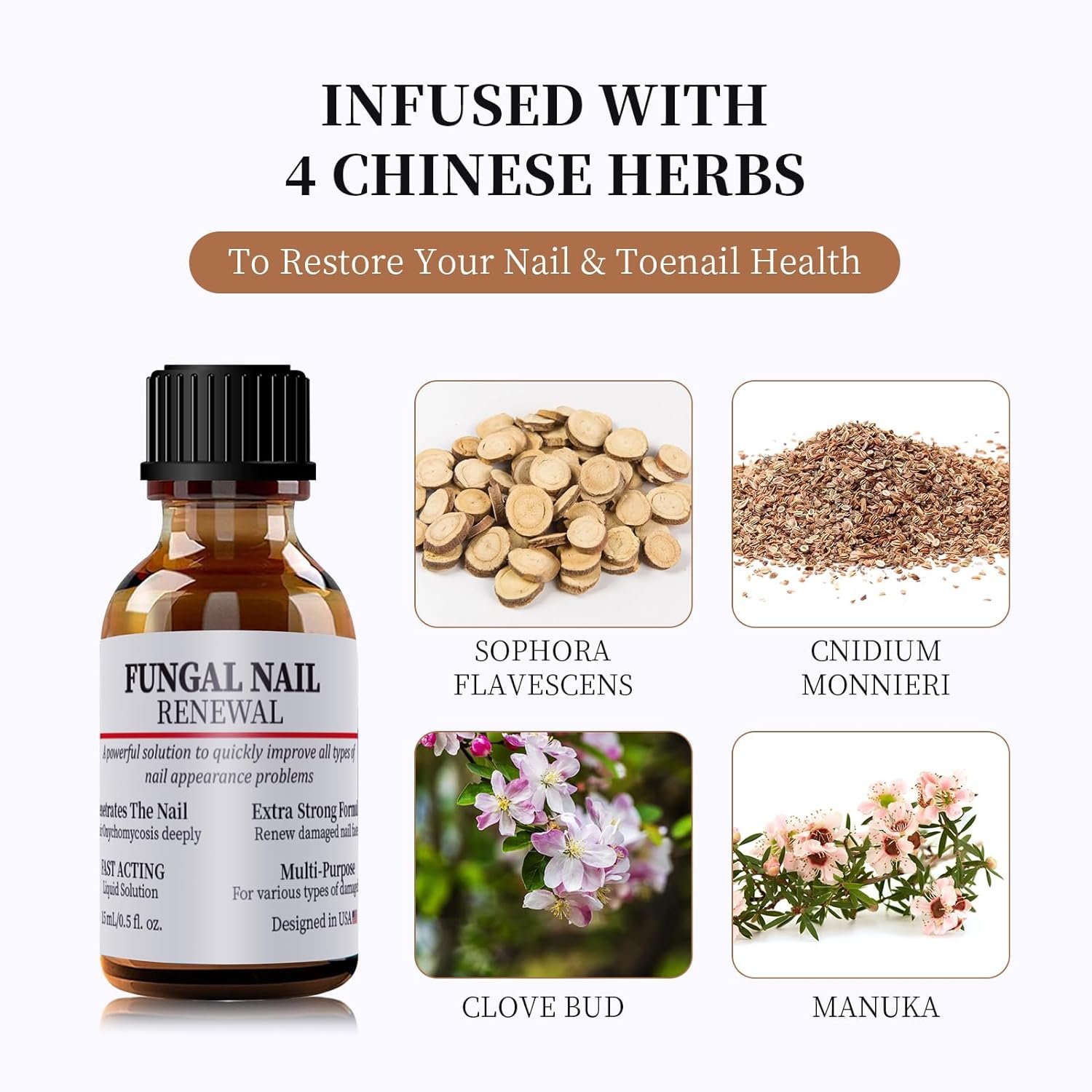 Extra Strength Toenail Fungus Treatment For Toenail Or Fingernail, Fast Acting Nail Repair Liquid for Damaged & Discoloration Nail with Nail File-d8 - Image 4