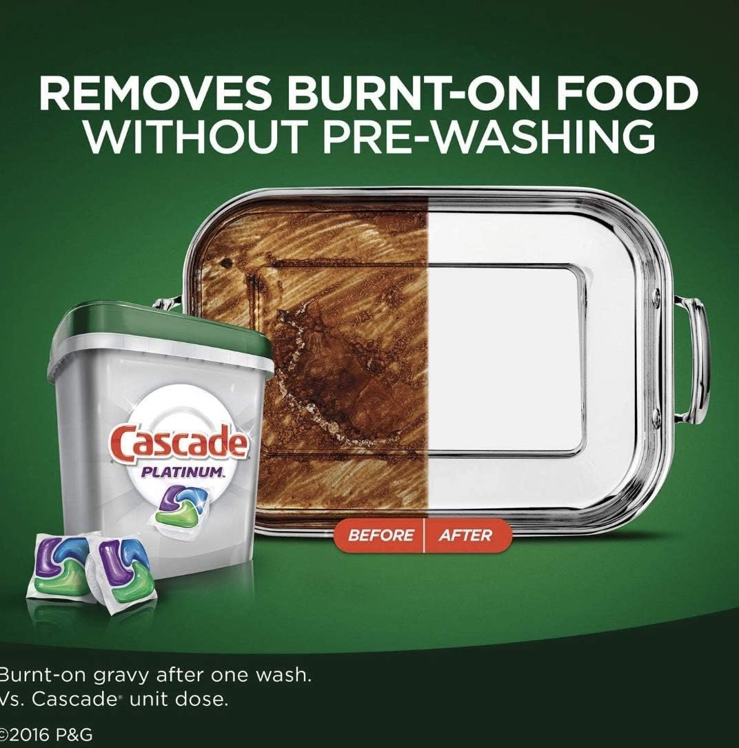 Cascade Platinum ActionPacs Dishwasher Detergent with Dawn, Fresh Scent - 102 Count - Image 3