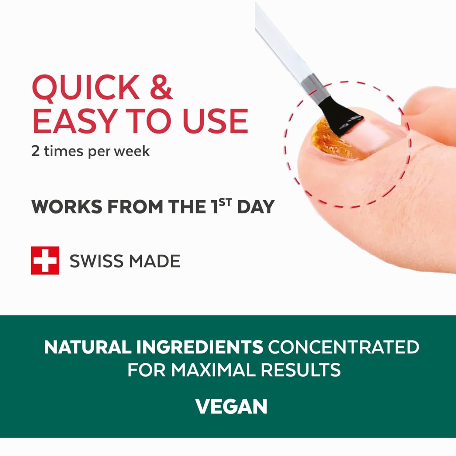 PODERM – TOENAIL RENEWAL BOOSTER – TEA TREE oil-serum - Restores Appearance of Discolored/Damaged Nails – Toe and Fingernail Repair – 100% Natural Ingredients and Vegan – Express Renewal – Swiss Made - Image 4