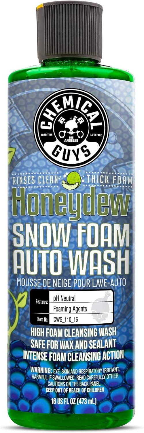 Chemical Guys CWS_110_16 Honeydew Snow Foam Car Wash Soap (Works with Foam Cannons, Foam Guns or Bucket Washes) Safe for Cars, Trucks, Motorcycles, RVs & More, 16 fl oz, Honeydew Scent - Image 2