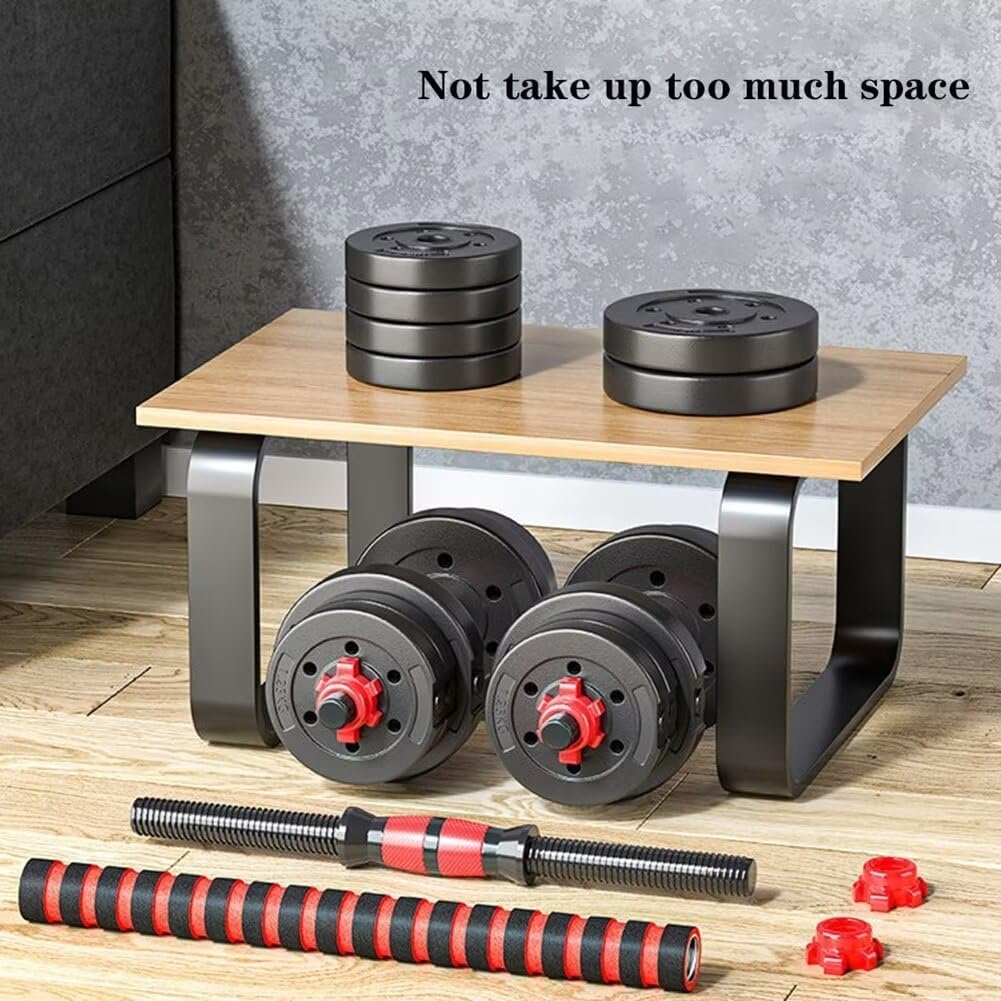 Adjustable-Dumbbells-Sets,Free Weights-Dumbbells Set of 2 Convertible To Barbell A Pair of Lightweight for Home Gym,Women and Men Equipment - Image 6