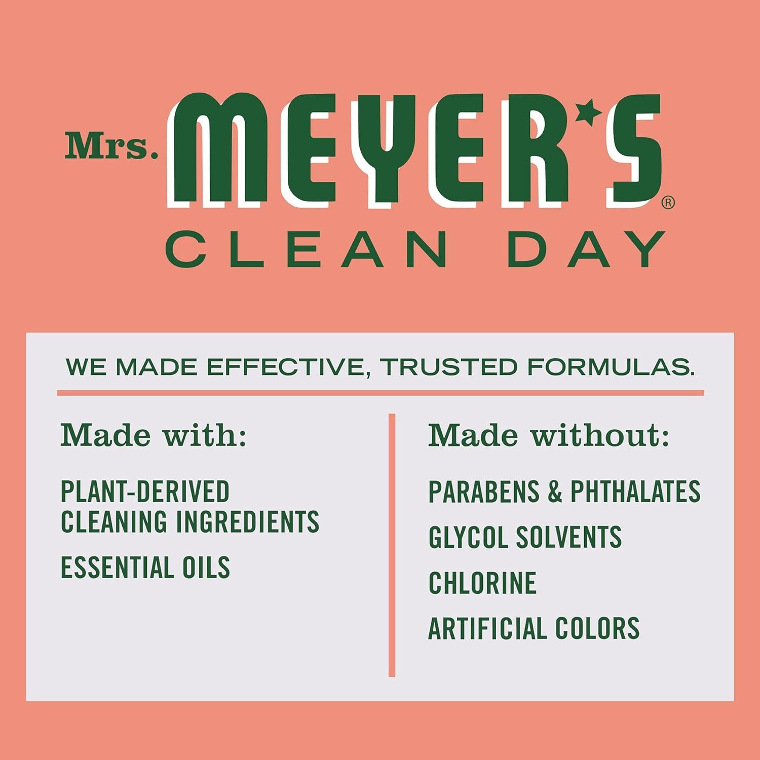 MRS. MEYER'S CLEAN DAY Multi-Surface Cleaner Concentrate, Use to Clean Floors, Tile, Counters, Geranium, 32 fl. Oz - Image 5
