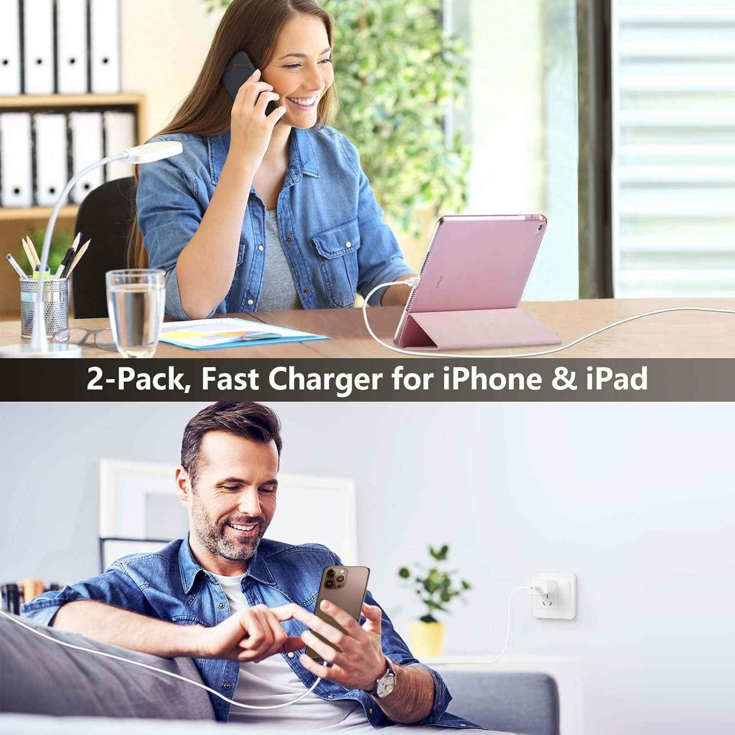 iPhone 15 16 Charger Fast Charging, 10 FT Long USB C Charger Cord with 20W Type C Phone Fast Charging Block for iPhone 16/16 Pro/16 Pro max/16 Plus, iPhone 15/15 pro/15 pro max/15 Plus,iPad Pro,Galaxy - Image 7