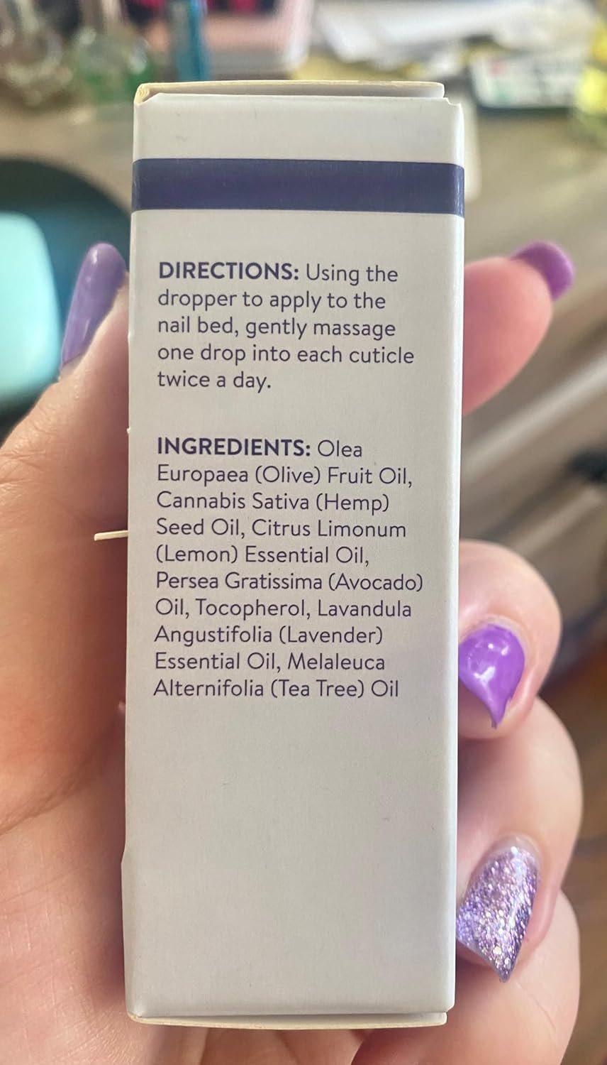 Blue Cross Professional Nail Care, All Natural Mineral Oil Free, Ultra-Nourishing, Hydrating, Moisturizing Nail & Cuticle Oil, Lemongrass + Lavender Scented Essential Oils, Made in USA, 0.5 fl oz/15mL - Image 8