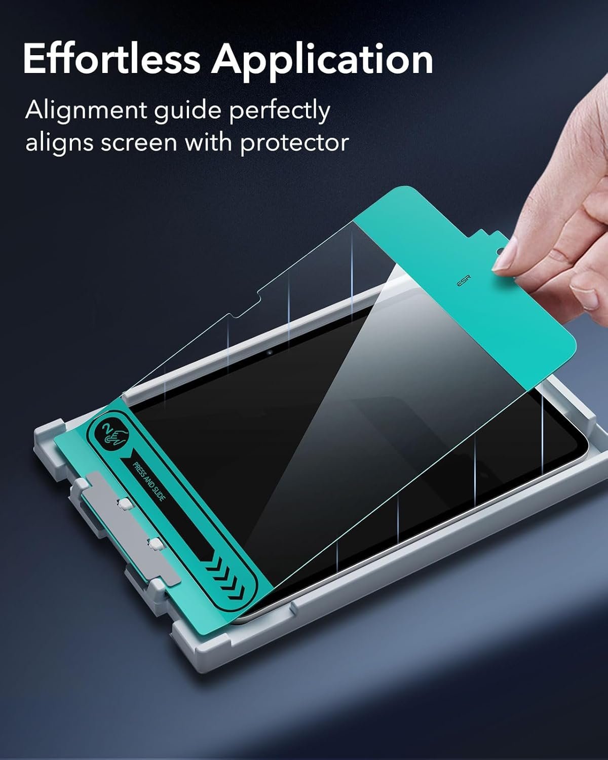 ESR 2 Pack Screen Protector for iPad 10th Generation 10.9 Inch (2022), Tempered Glass Film with Easy Application Tray, Scratch Resistant, Bubble Free, HD Clarity, Touch Sensitive - Image 5