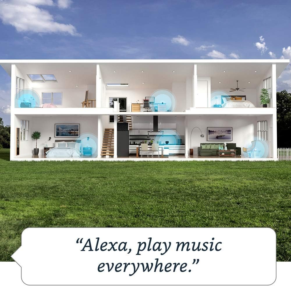 Echo Dot (4th Gen) International Version - Smart speaker with Alexa - Charcoal with Sengled Bluetooth Color bulb - Image 3