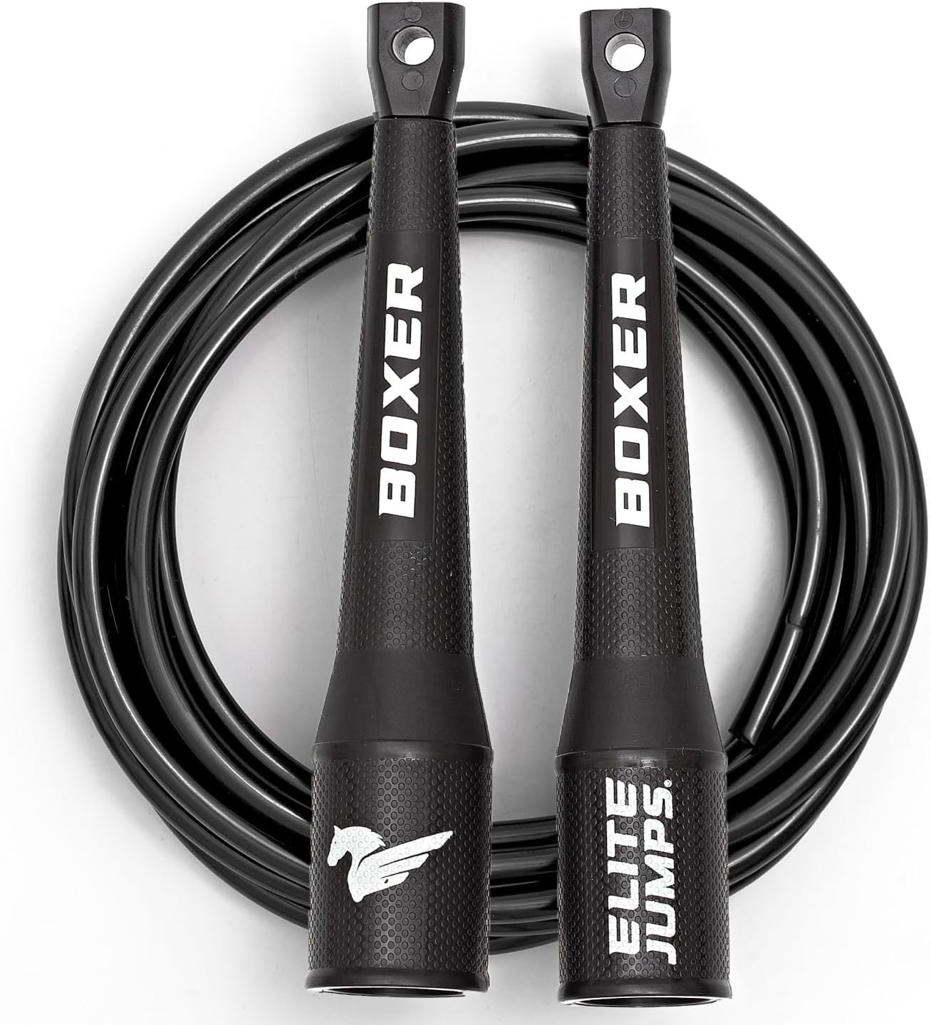 EliteSRS Boxer Jump Rope 3.0 for Fitness & Cardio Training | Professionally Designed Boxing Jump Rope w/Smooth Action Polymer Handles & Slip-Resistant Grips | Tangle-Free PVC Jump Rope - Image 2