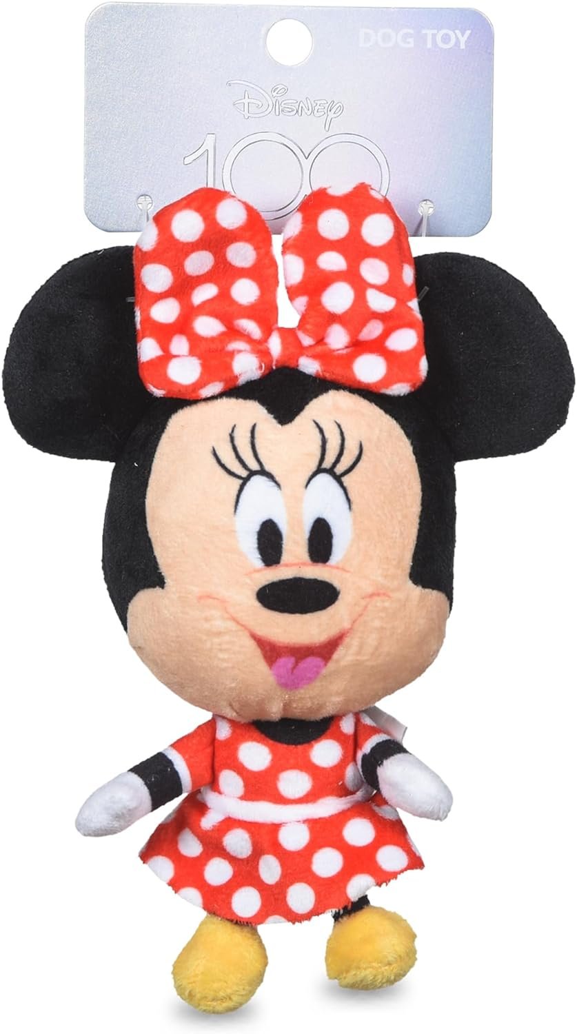 Minnie Mouse Plush Squeaky Dog Toy 6in | Disney Dog Toys | Plush Squeaker Toy for Dogs Inspired by Minnie Mouse, Disney Mickey and Friends - Image 2