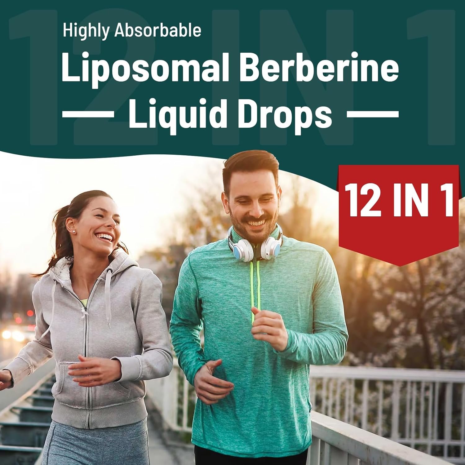 Berberine HCl Drops Supplement 3000 mg - Liposomal Berberine HCl Liquid - AMPK Activator with Turmeric, Ceylon Cinnamon, 12 Natural Ingredients - 2 fl oz - Image 7